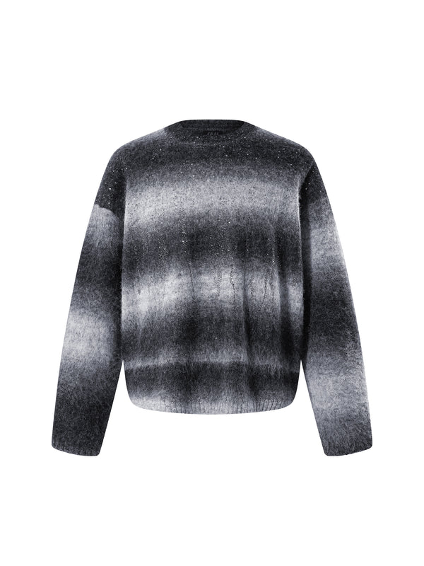 LUMINOUS DAWN RHINESTONE MOHAIR SWEATER