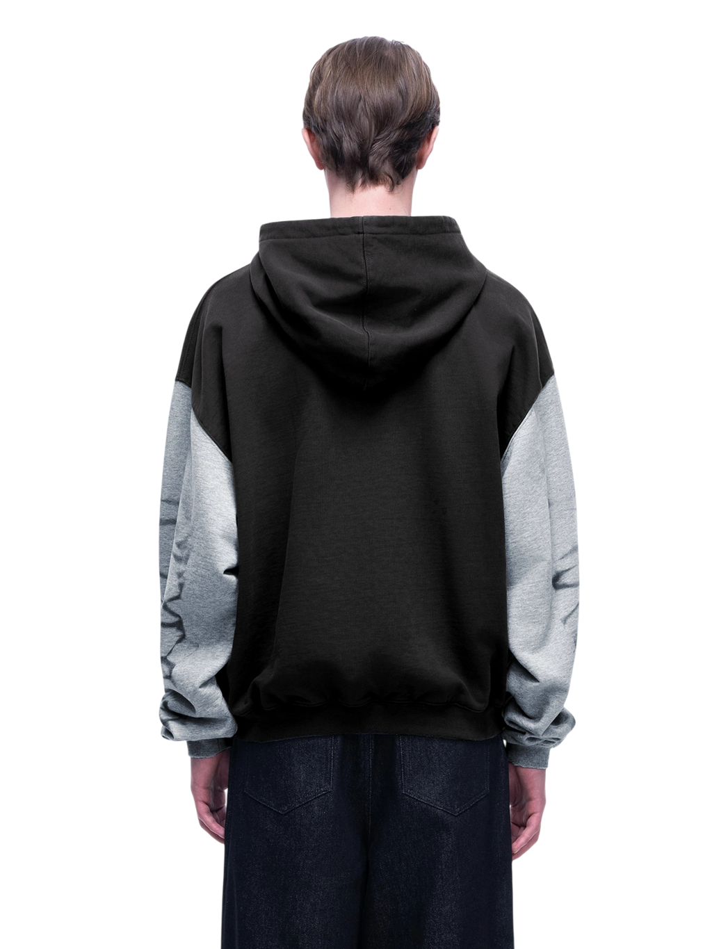 LUMINOUS DAWN WASHED TWO-TONE PRINTED HOODIE