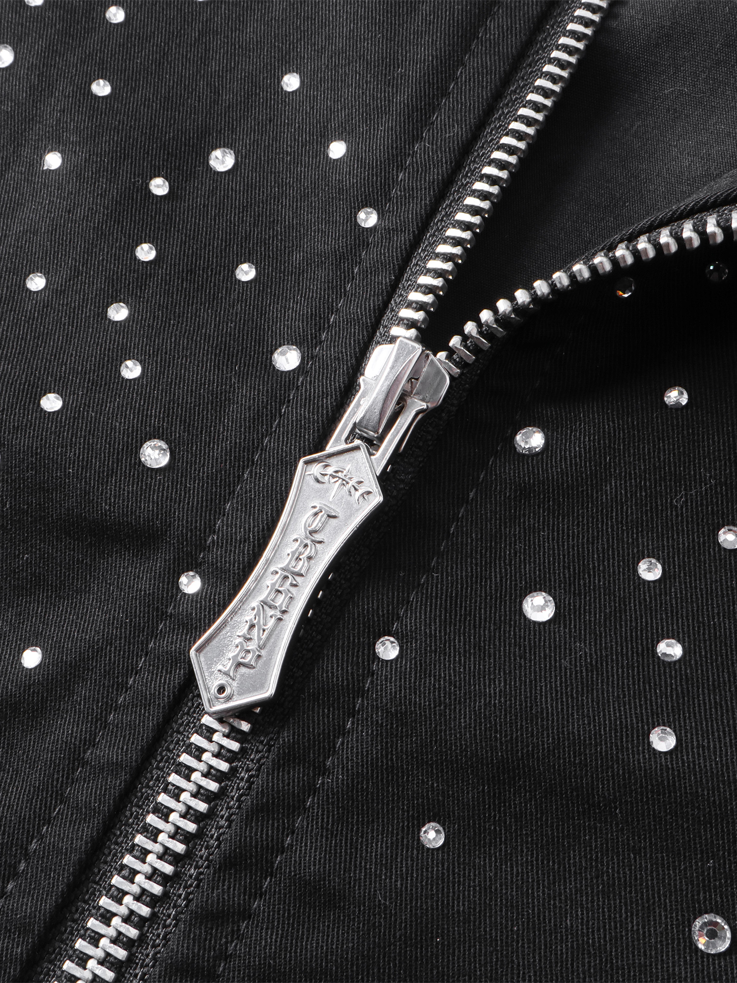 LUMINOUS DAWN PEARL RHINESTONE ZIP JACKET