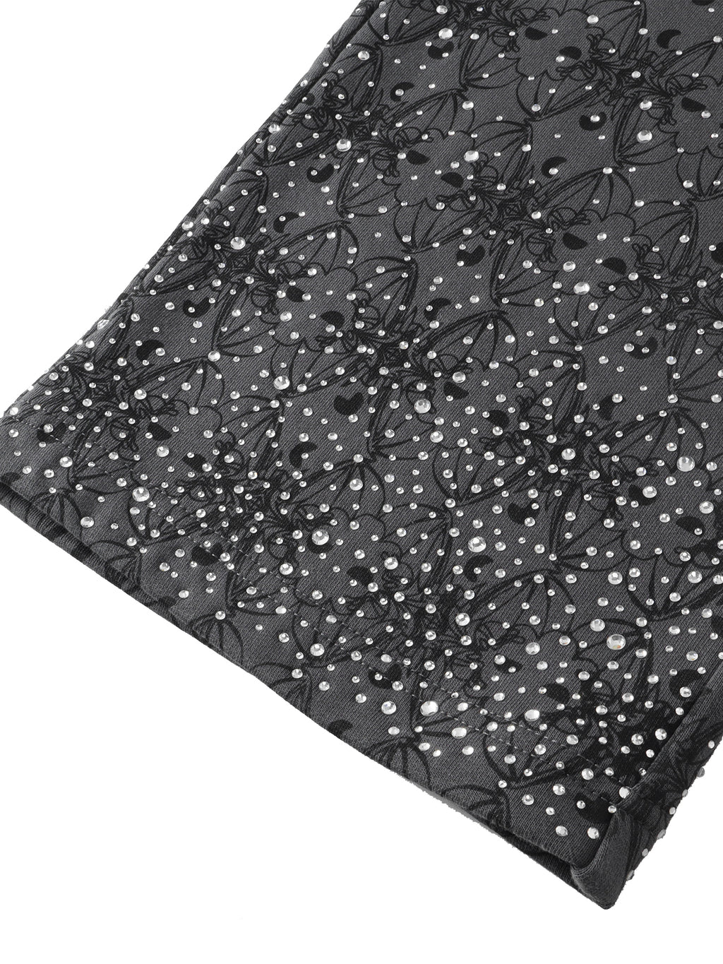 LUMINOUS DAWN DARK PATTERN RHINESTONE PANTS