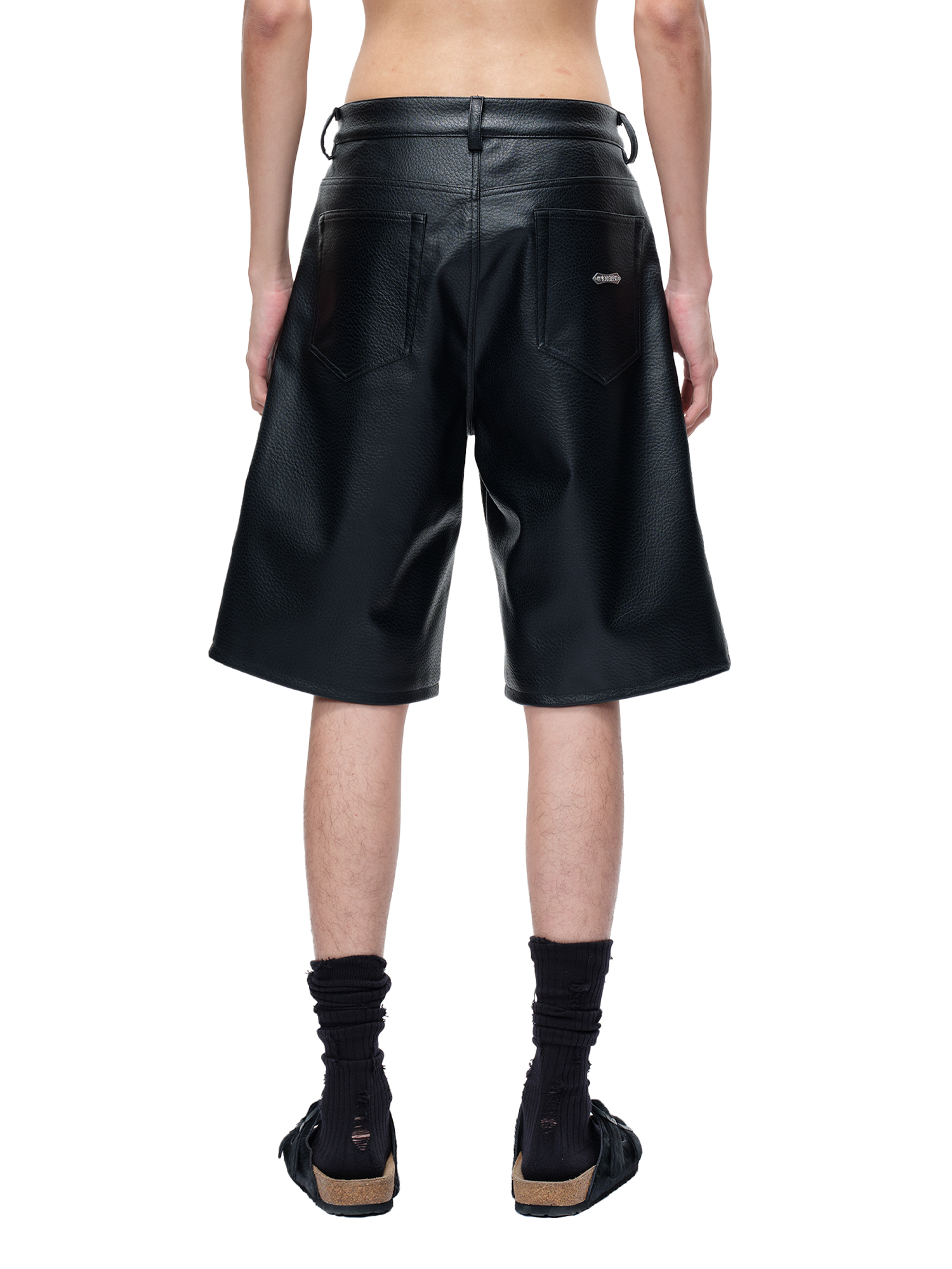 LUMINOUS DAWN  LEATHER SHORTS