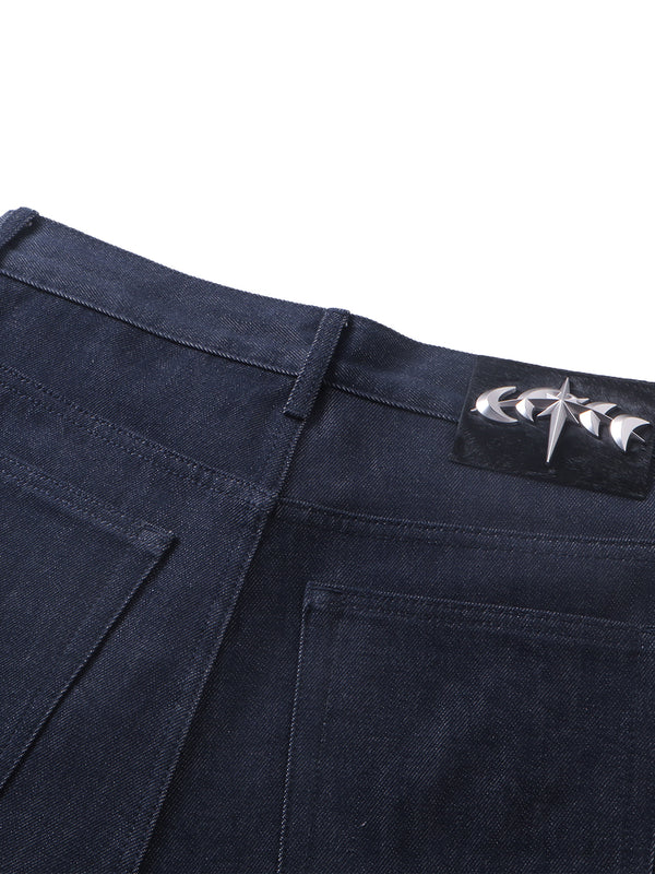 LUMINOUS DAWN BUTTON-FRONT JEANS