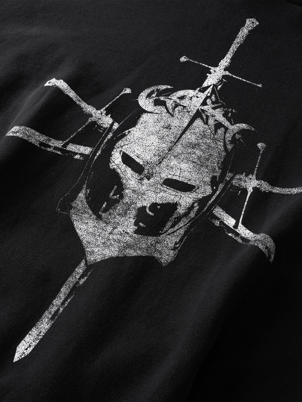 TBHNP Luminous Dawn knight and sword colour-block hoodie — men's streetwear hoodie