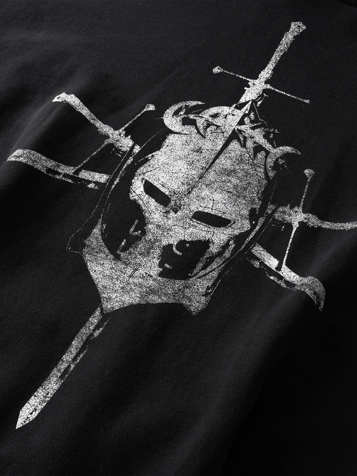 TBHNP Luminous Dawn knight and sword colour-block hoodie — men's streetwear hoodie