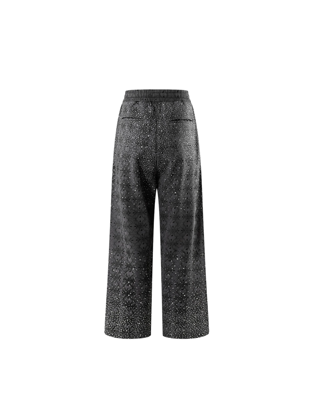 LUMINOUS DAWN DARK PATTERN RHINESTONE PANTS