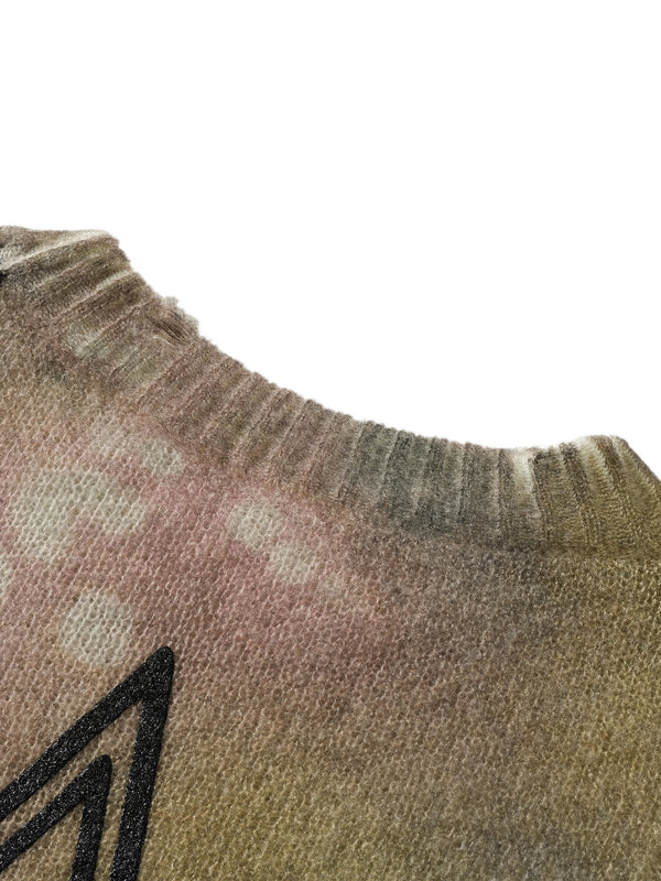 DISCIPLE ALL-OVER TEXTURED PRINT SWEATER