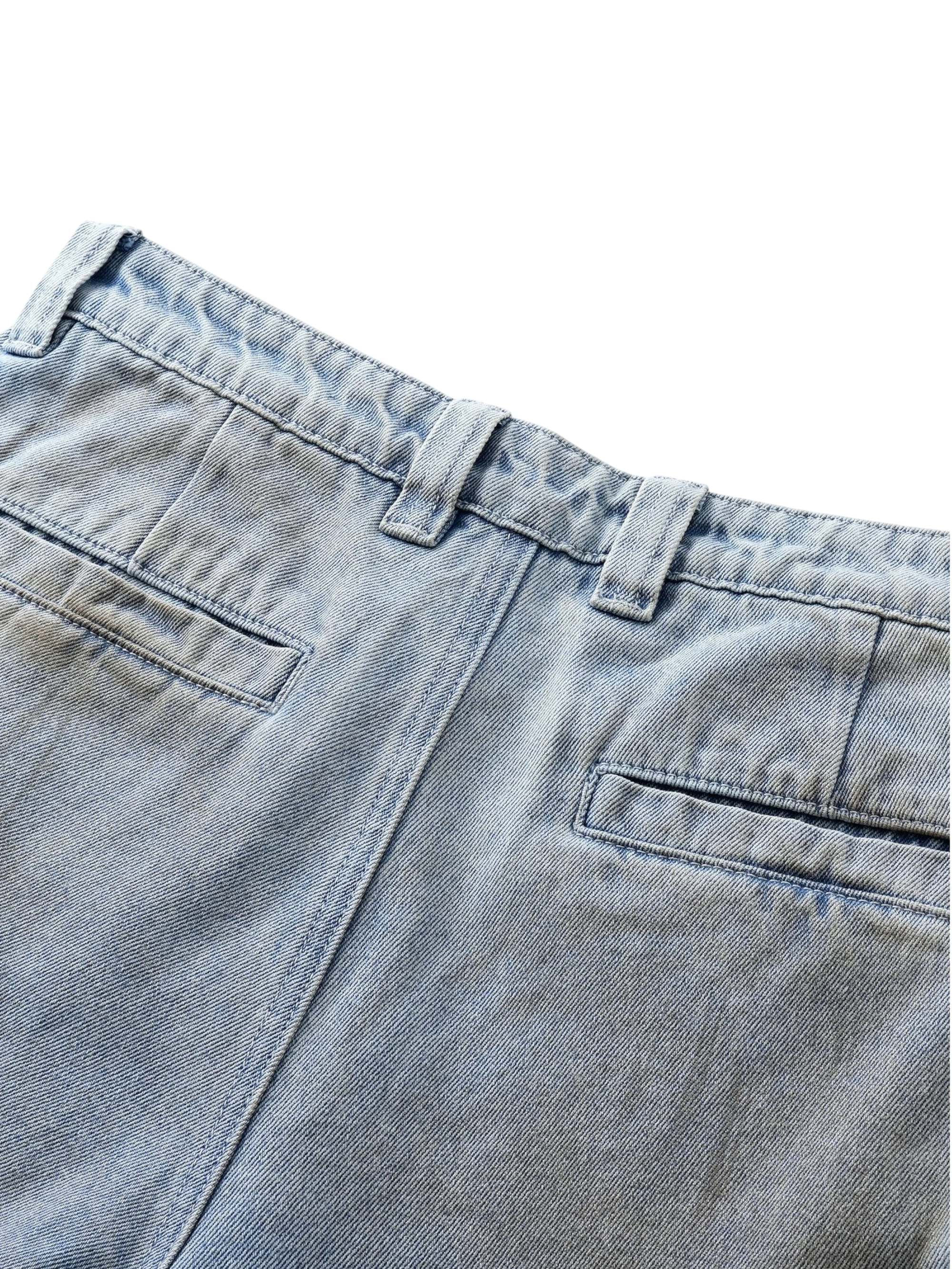 TBHNP Disciple mud-dyed multi-pocket baggy cargo pants — men's streetwear cargo pants
