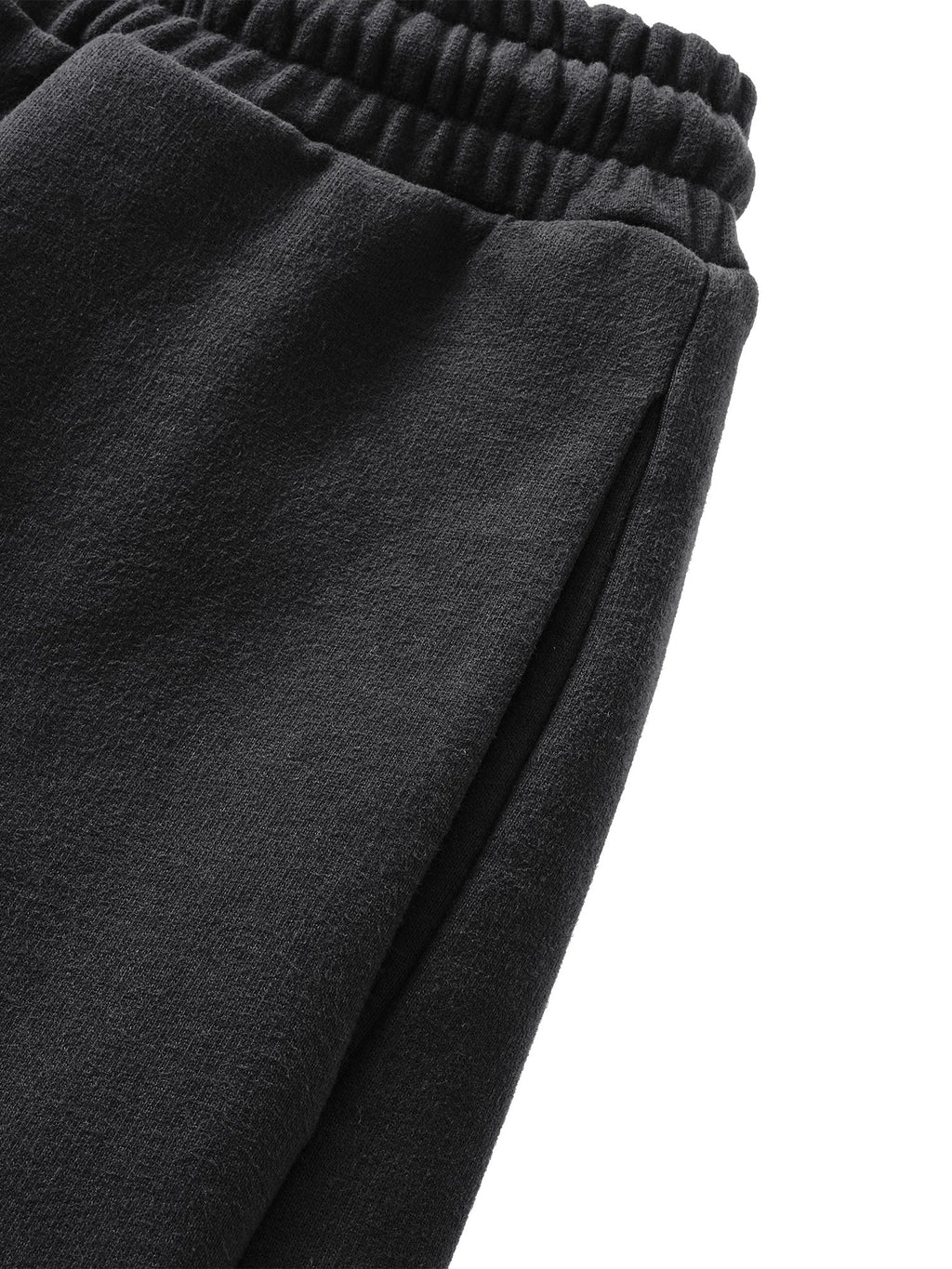 Custom rubberized metal hardware on the Dark Grey Luminous Dawn pants