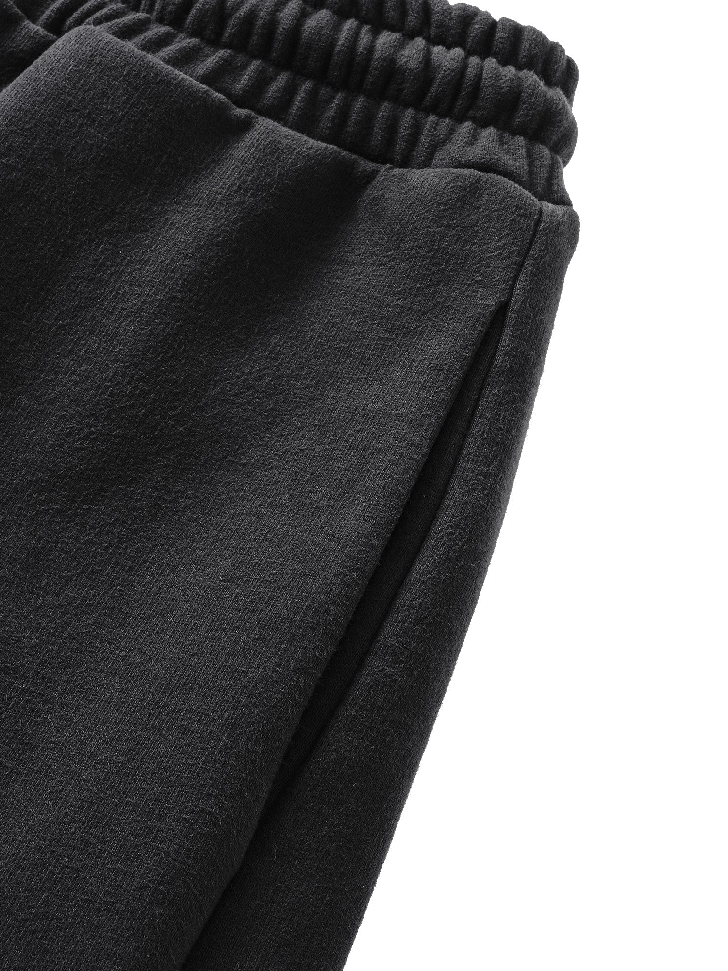 Custom rubberized metal hardware on the Dark Grey Luminous Dawn pants