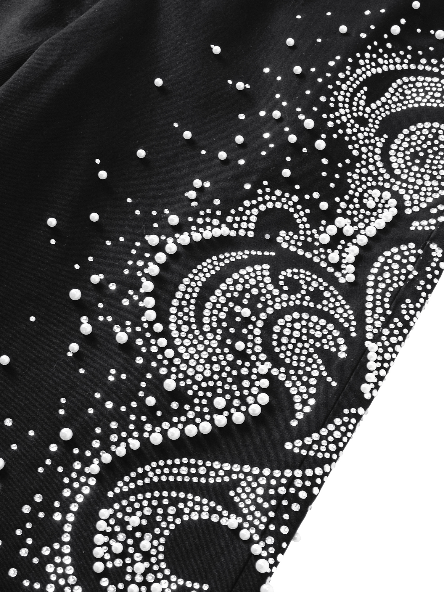 LUMINOUS DAWN PEARL RHINESTONE DRESS PANTS
