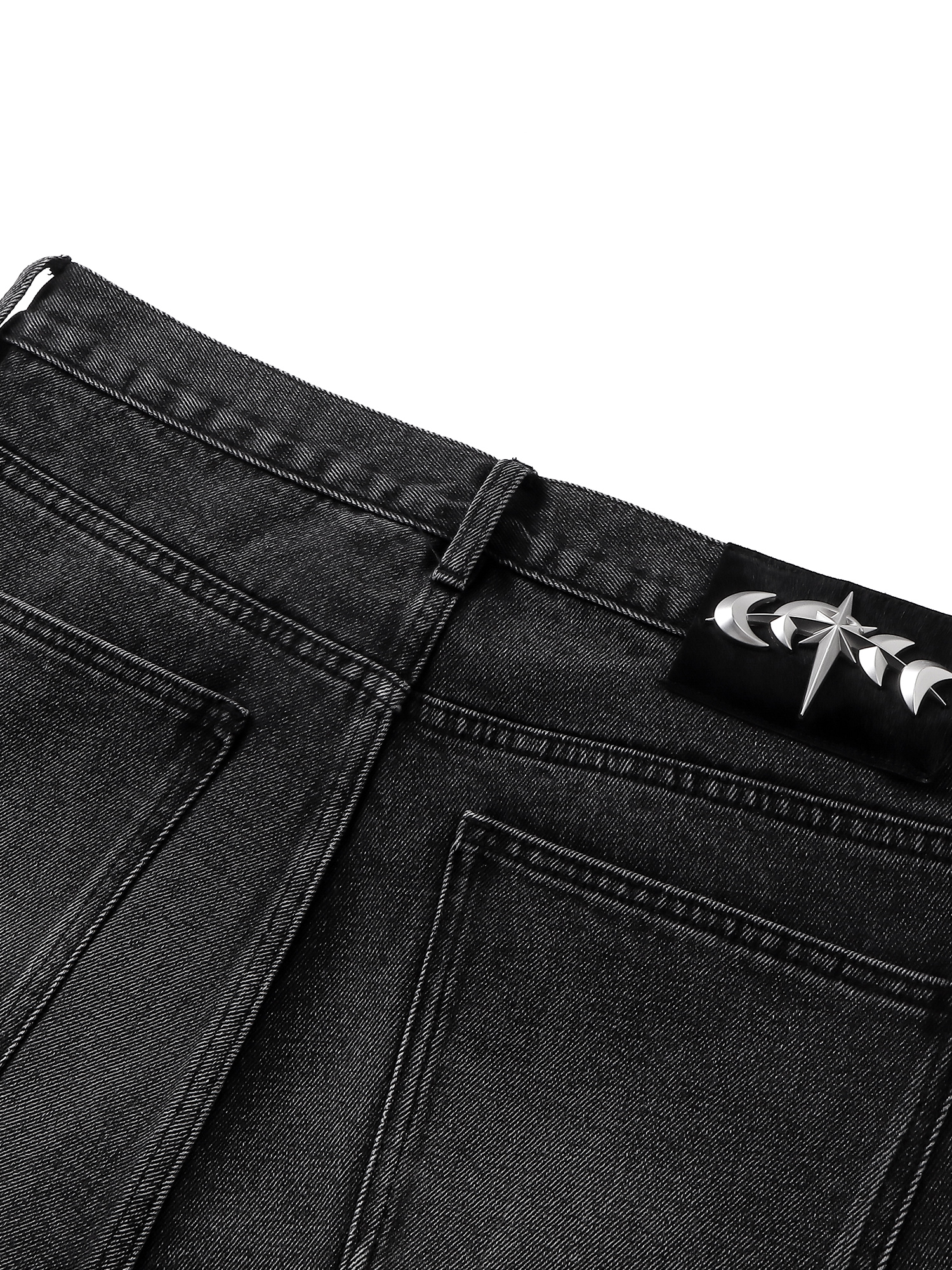 LUMINOUS DAWN RHINESTONE CROPPED JEANS