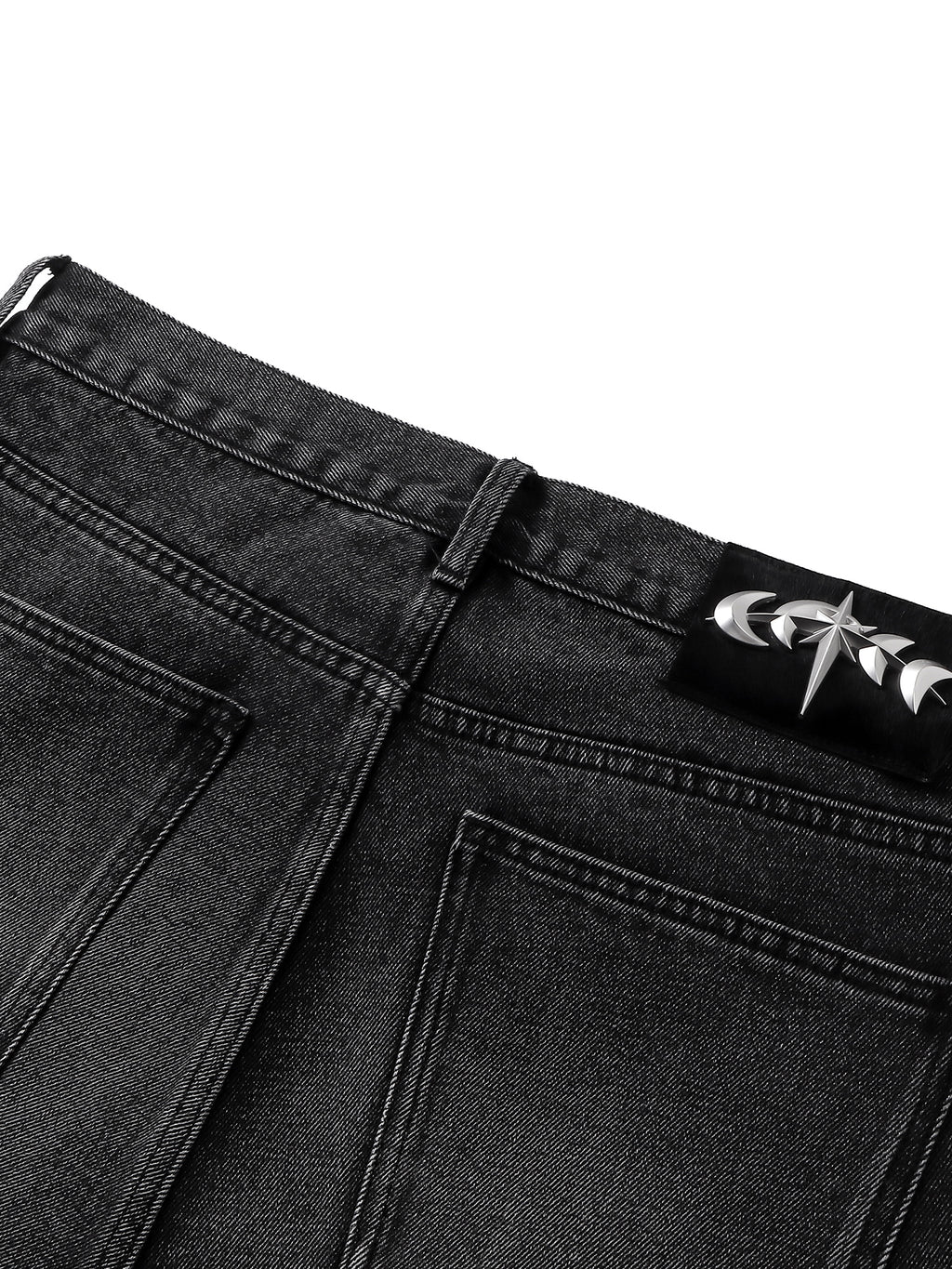 LUMINOUS DAWN RHINESTONE CROPPED JEANS
