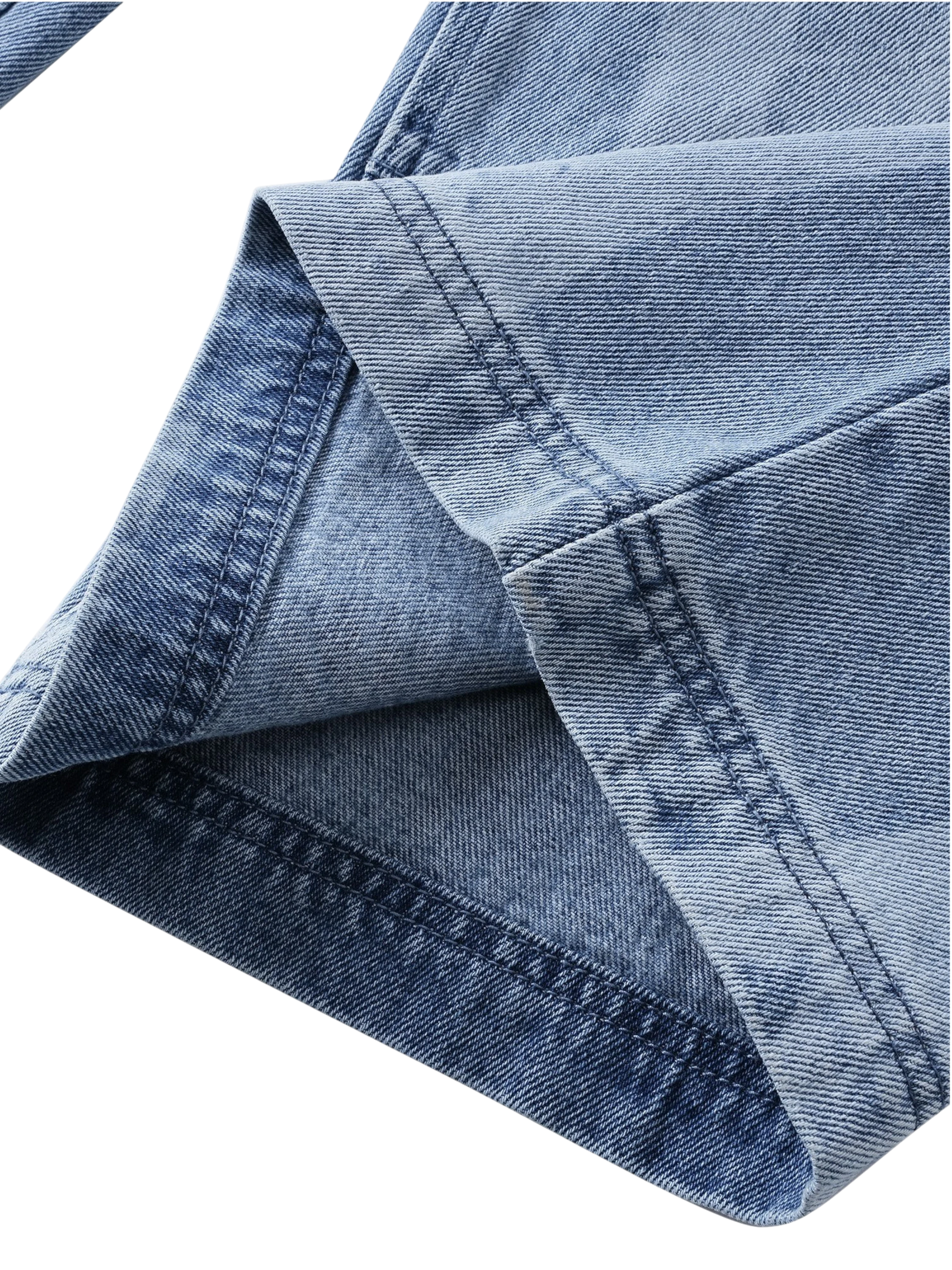 TBHNP Luminous Dawn pearl armor cropped wide-leg jeans — men's streetwear denim