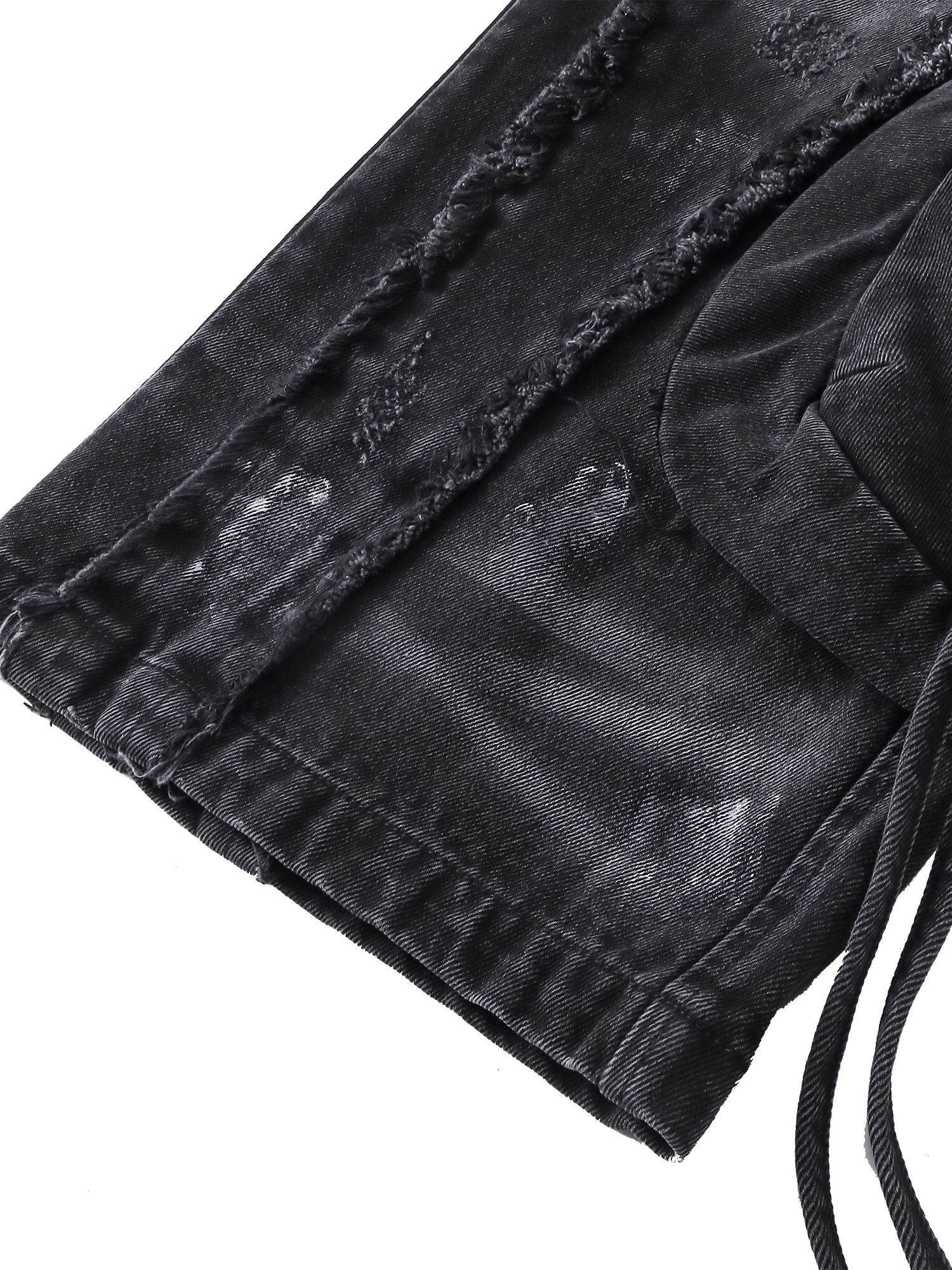 LUMINOUS DAWN RIVET RIBBON BAGGY JEANS