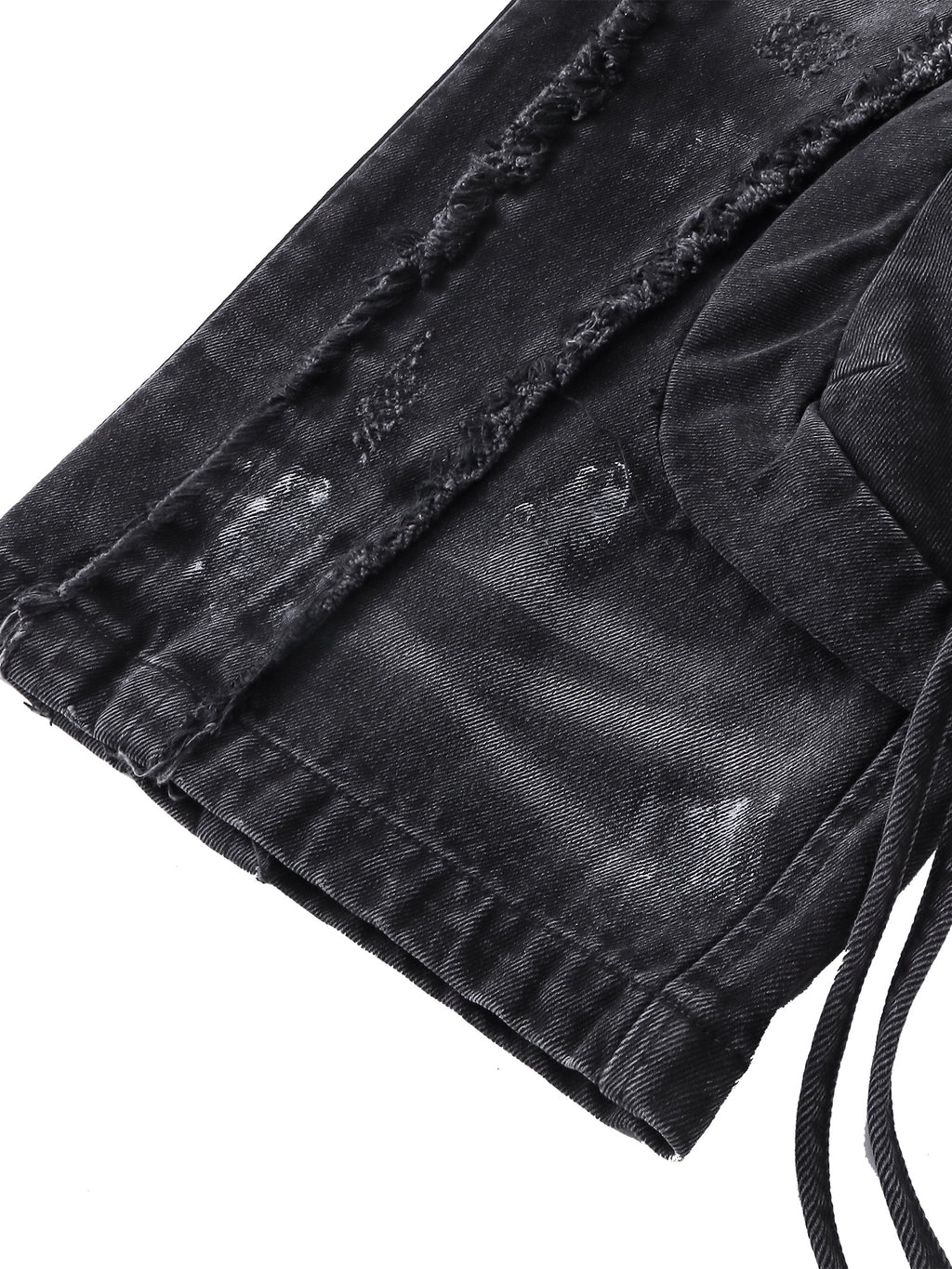 LUMINOUS DAWN RIVET RIBBON BAGGY JEANS