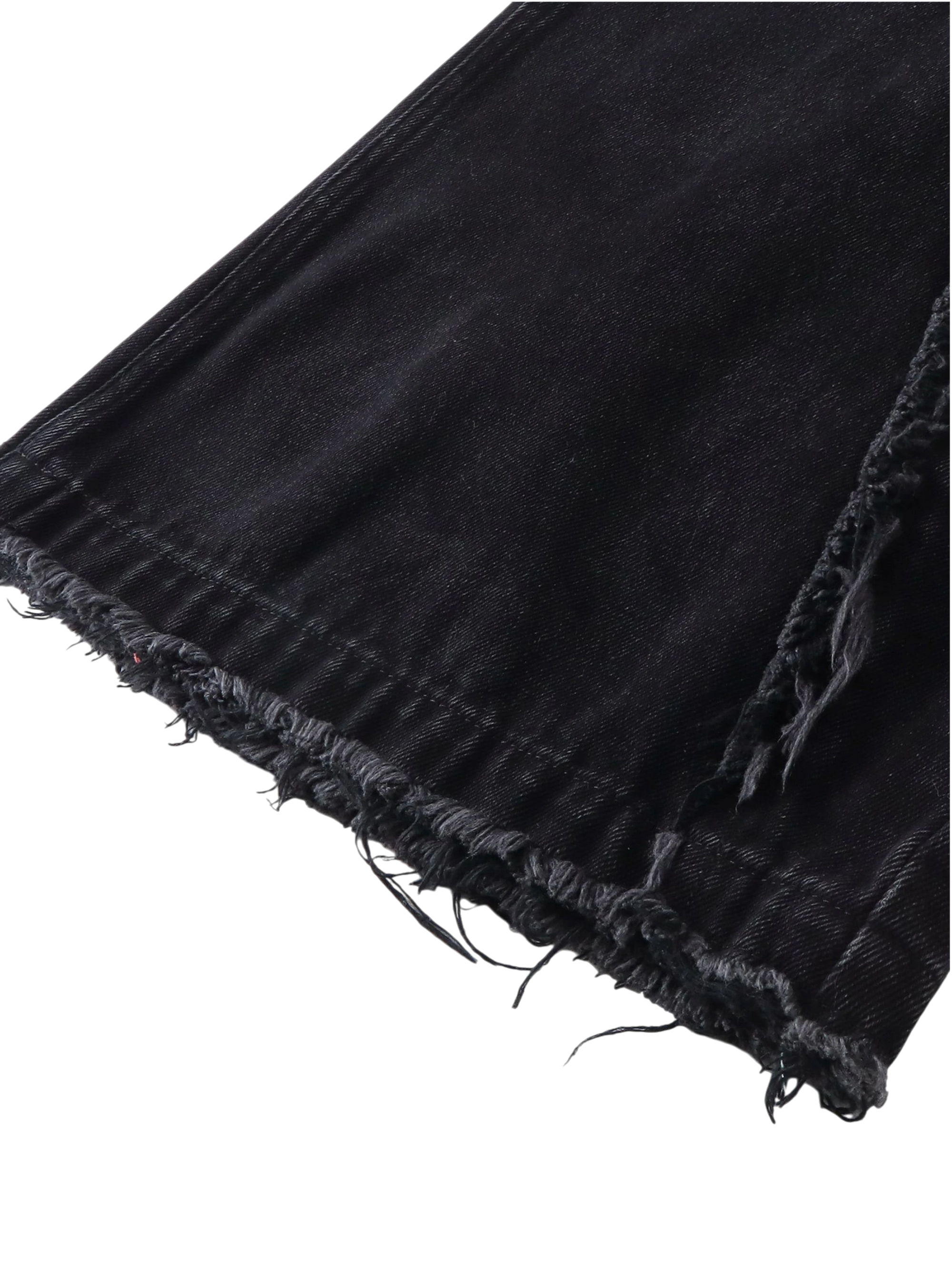 TBHNP Luminous Dawn sculpted bat flare jeans, black — men's streetwear denim