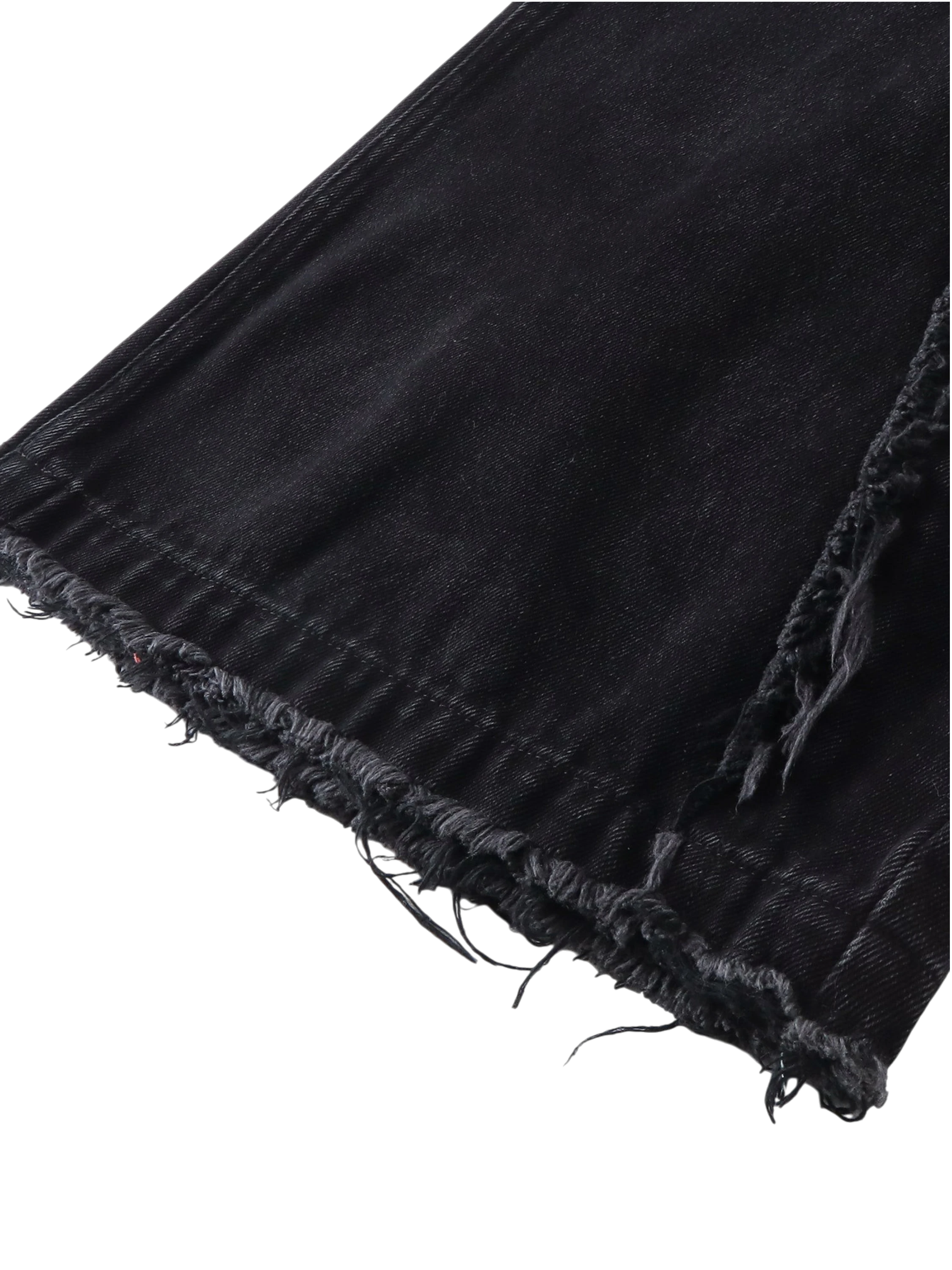 TBHNP Luminous Dawn sculpted bat flare jeans, black — men's streetwear denim