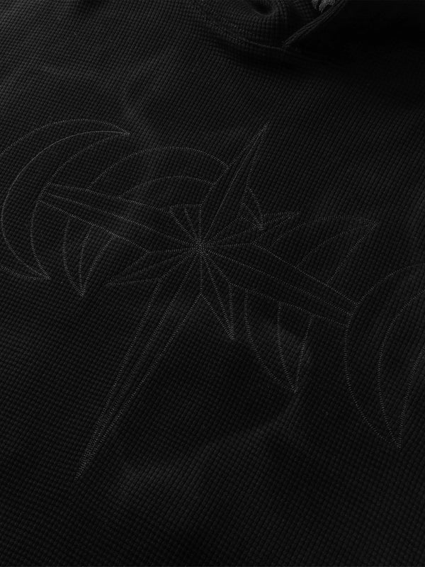 LUMINOUS DAWN EMBROIDERED LOGO HOODIE