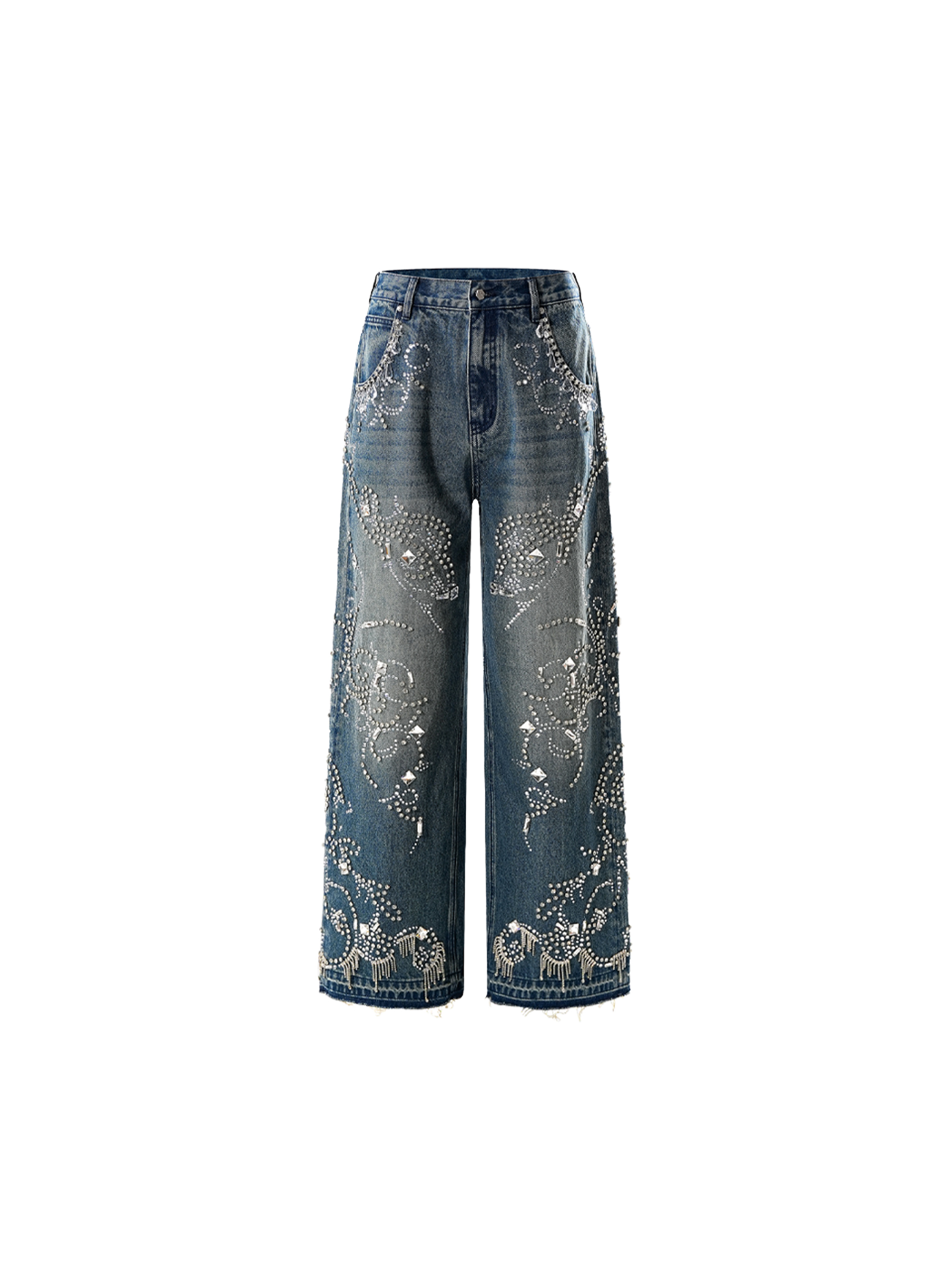 LUMINOUS DAWN RHINESTONE JEANS