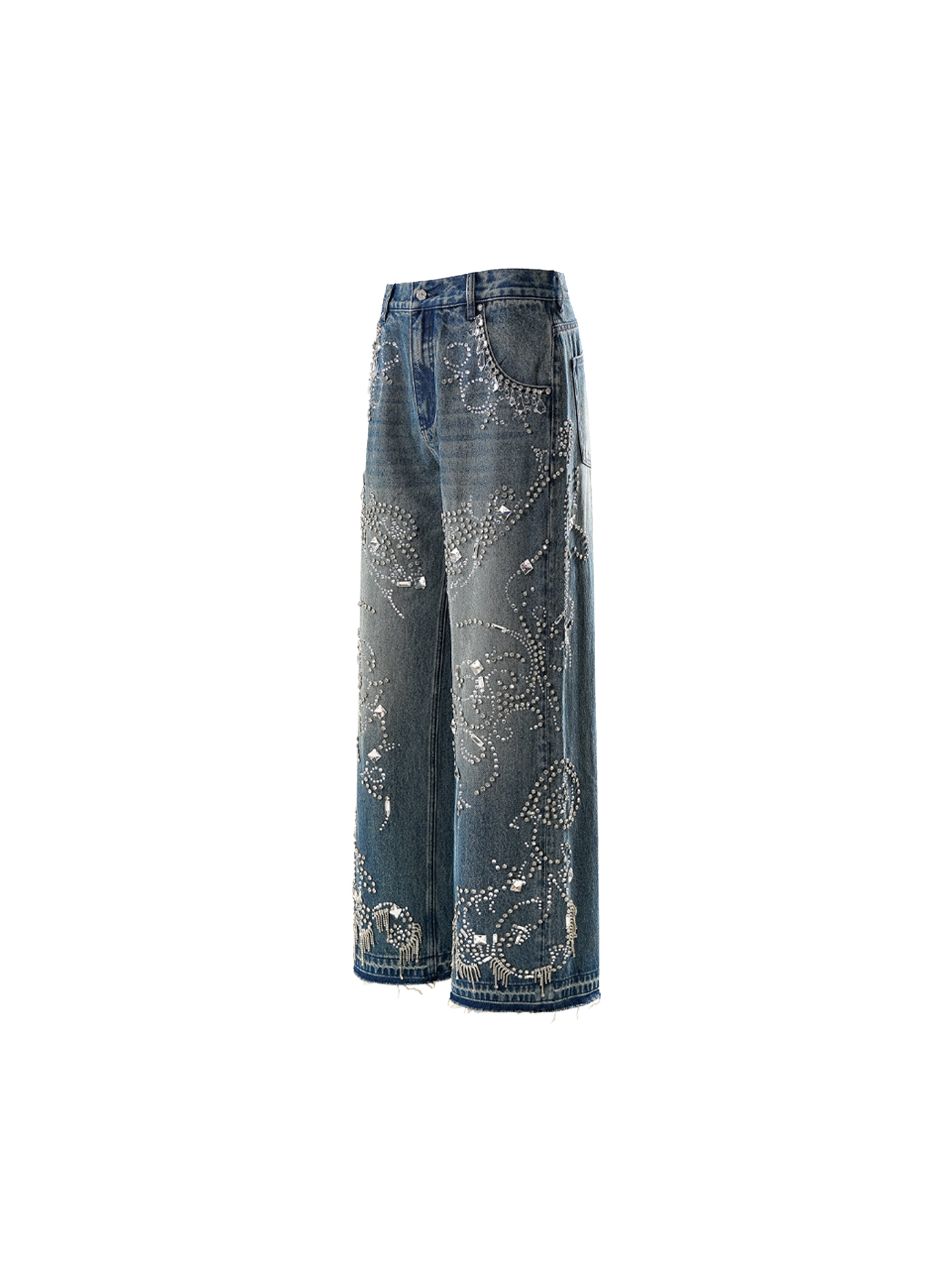 LUMINOUS DAWN RHINESTONE JEANS