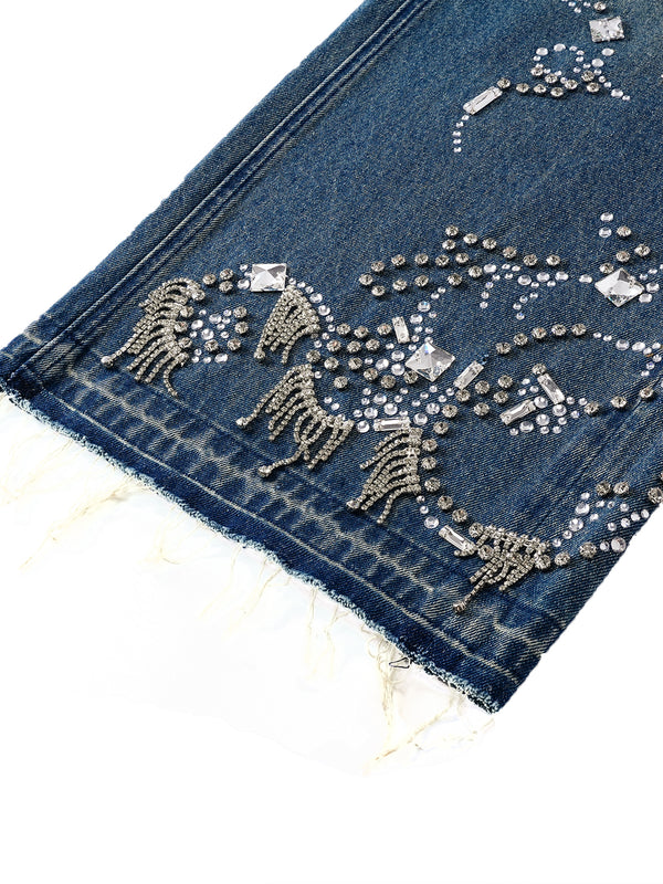 LUMINOUS DAWN RHINESTONE JEANS