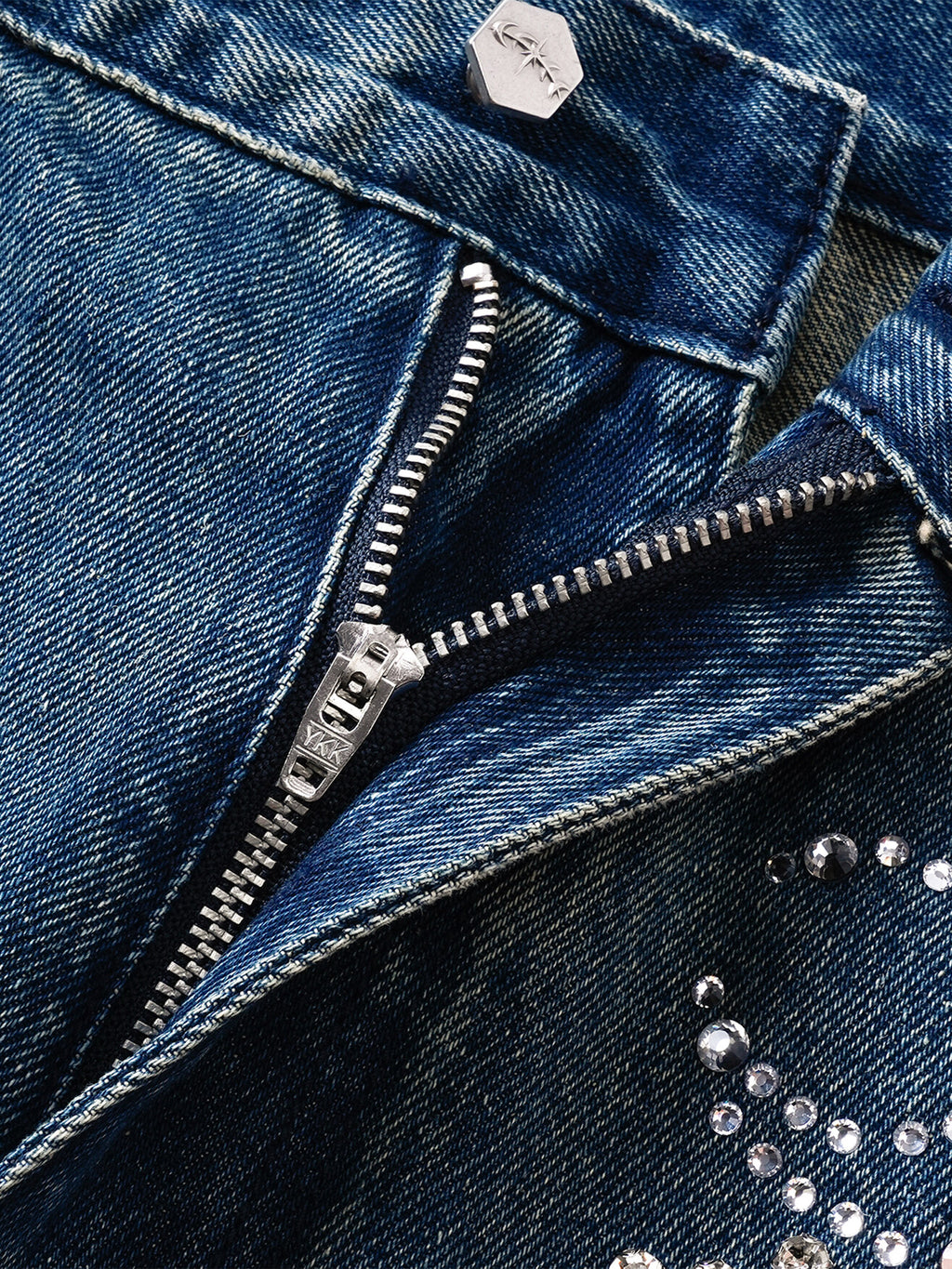 LUMINOUS DAWN RHINESTONE JEANS