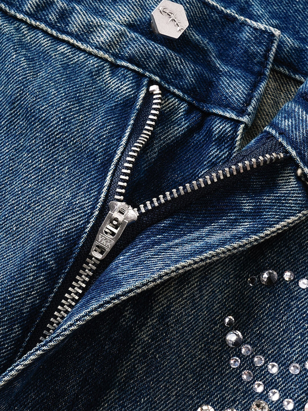 LUMINOUS DAWN RHINESTONE JEANS