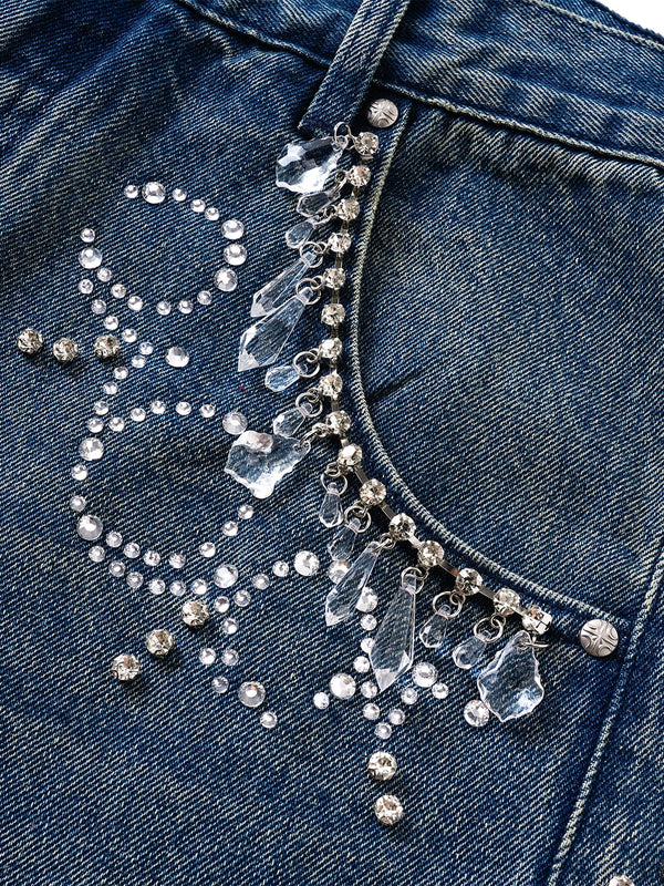 LUMINOUS DAWN RHINESTONE JEANS