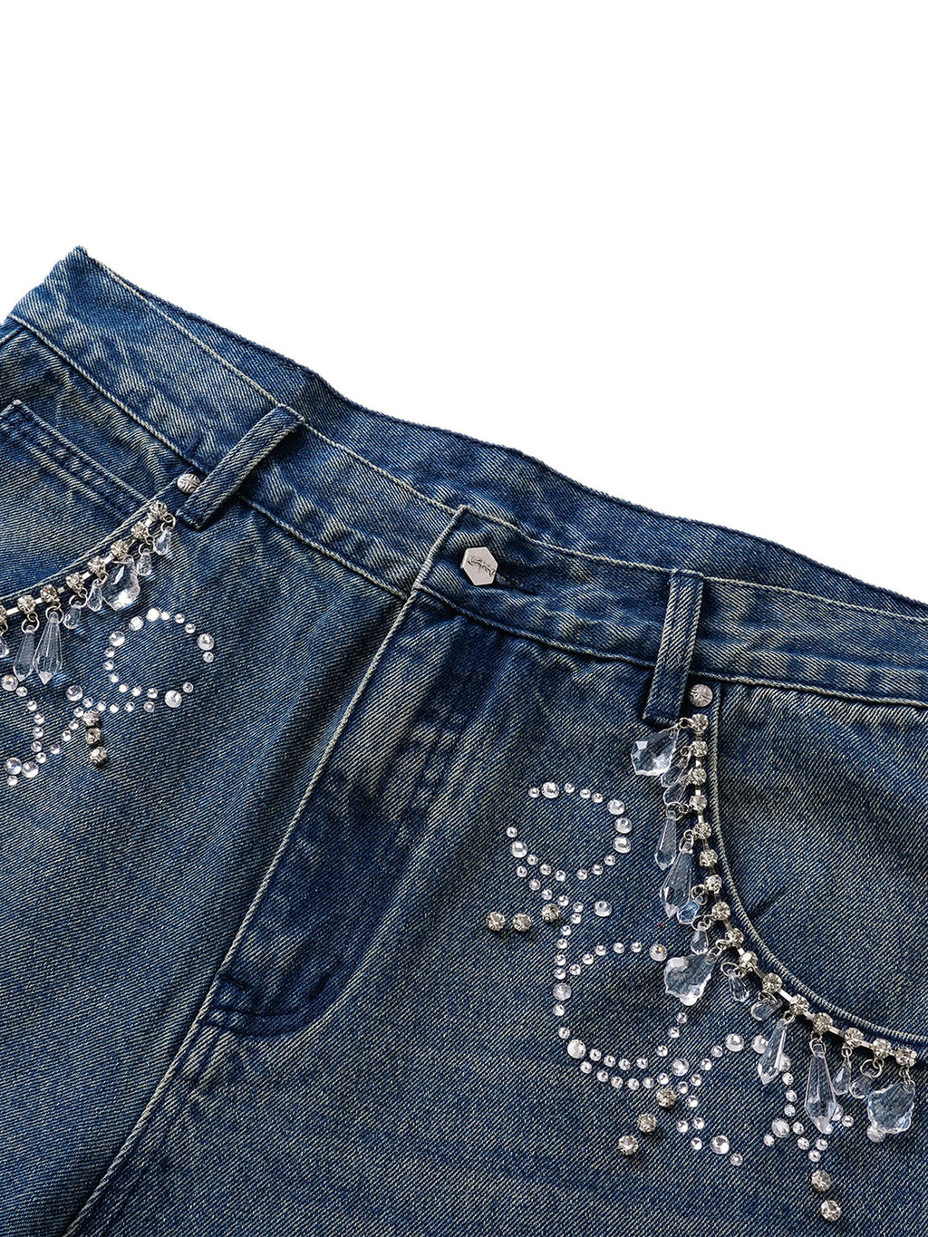 LUMINOUS DAWN RHINESTONE JEANS