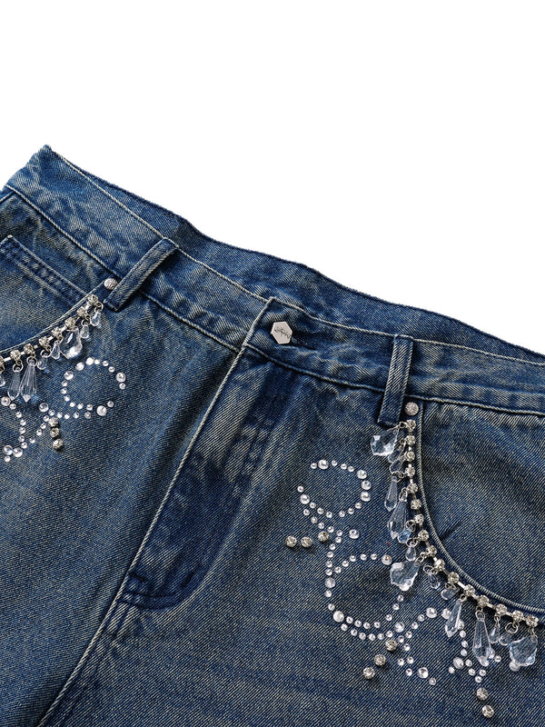 LUMINOUS DAWN RHINESTONE JEANS