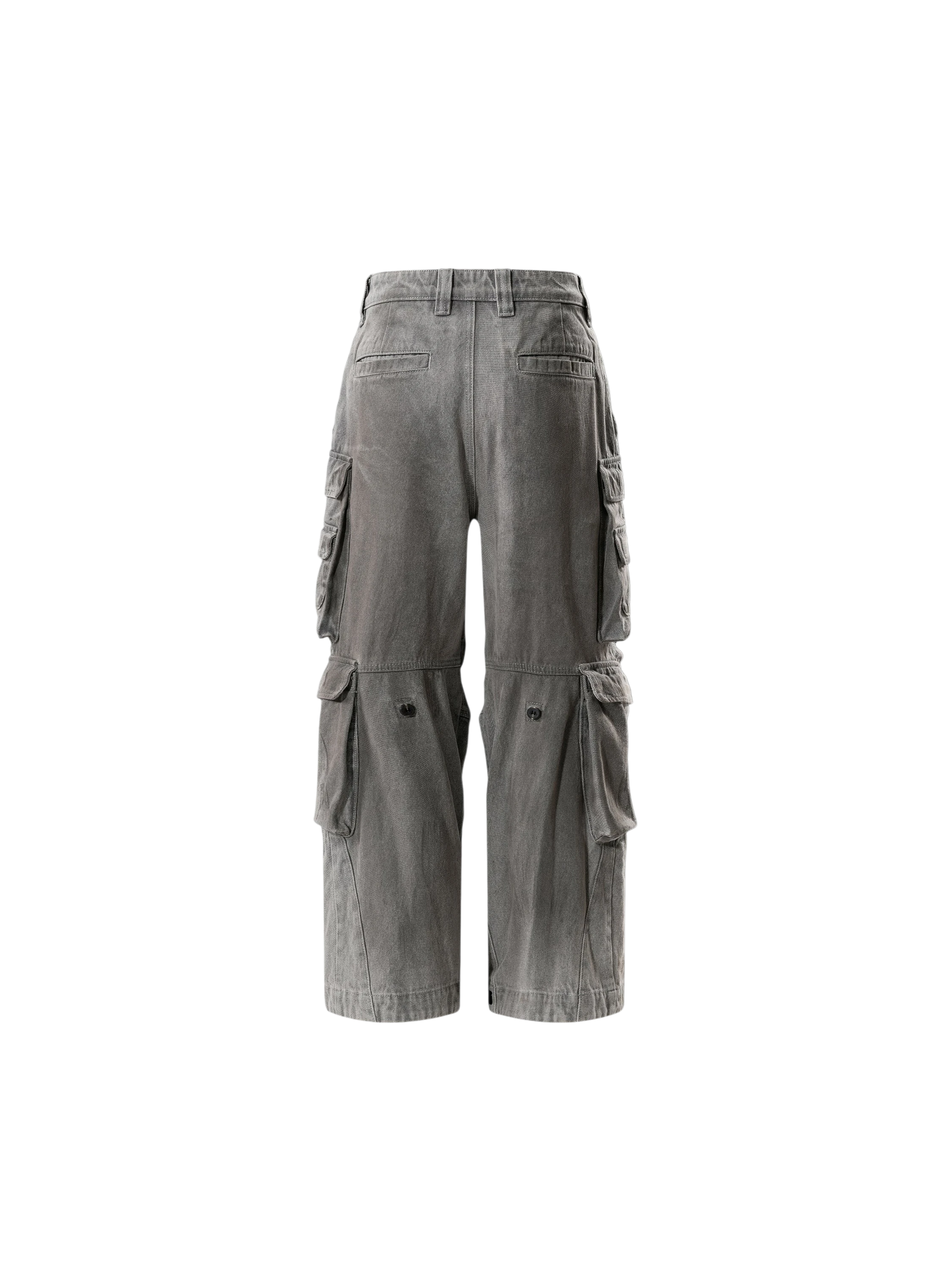 TBHNP Disciple mud-dyed multi-pocket baggy cargo pants — men's streetwear cargo pants