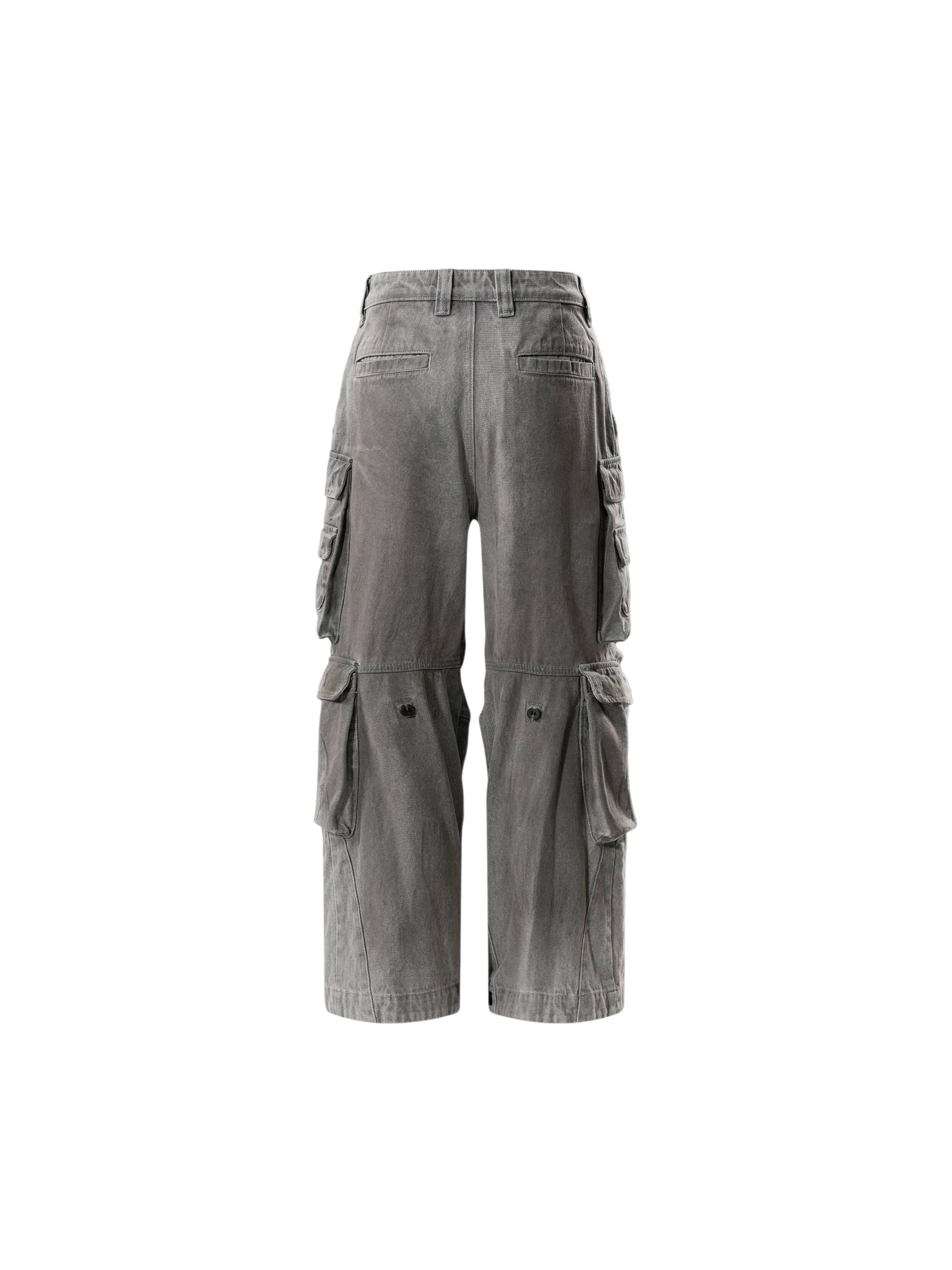 TBHNP Disciple mud-dyed multi-pocket baggy cargo pants — men's streetwear cargo pants