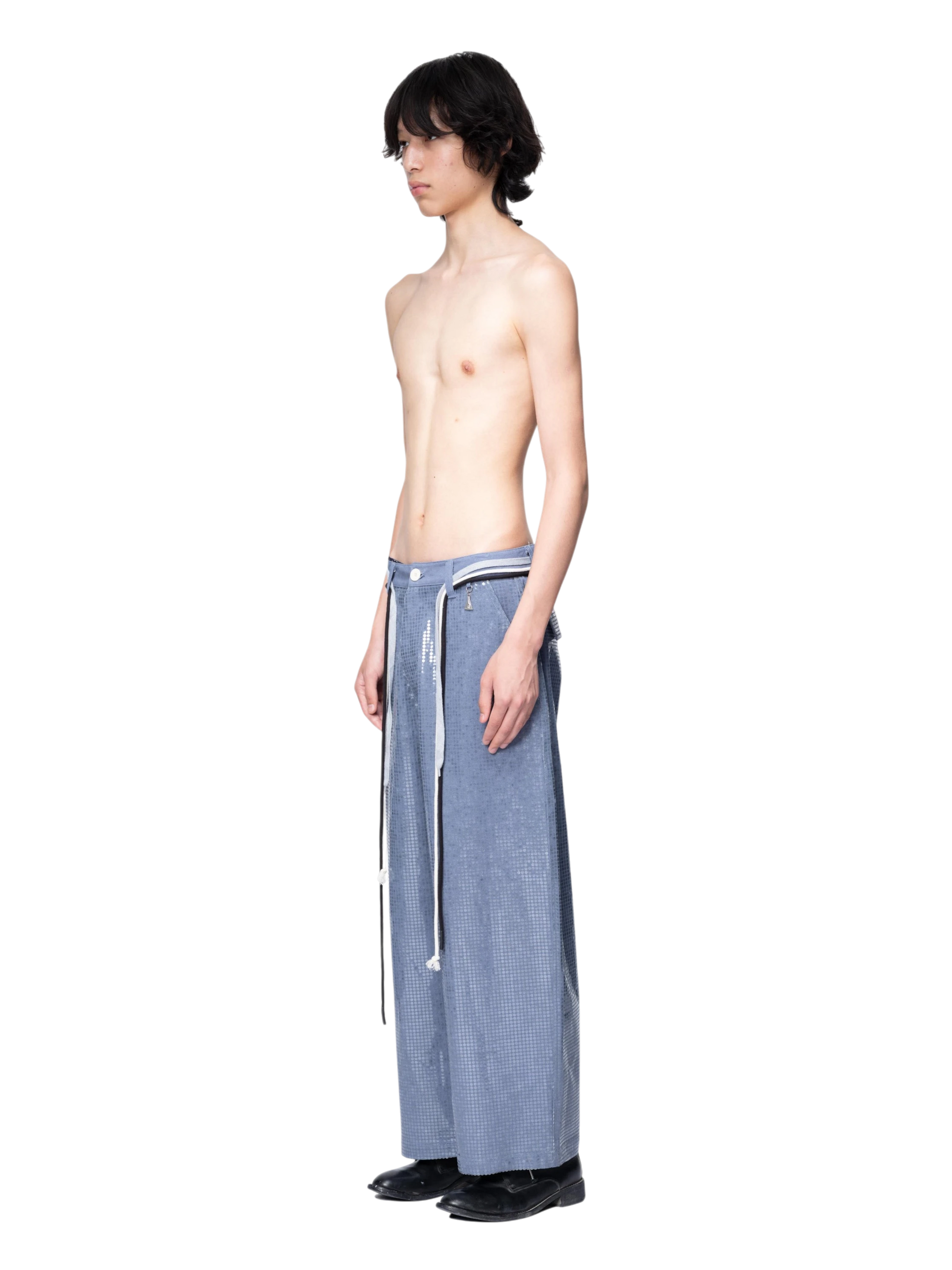 TBHNP Disciple sequin wide-leg work pants — men's streetwear pants