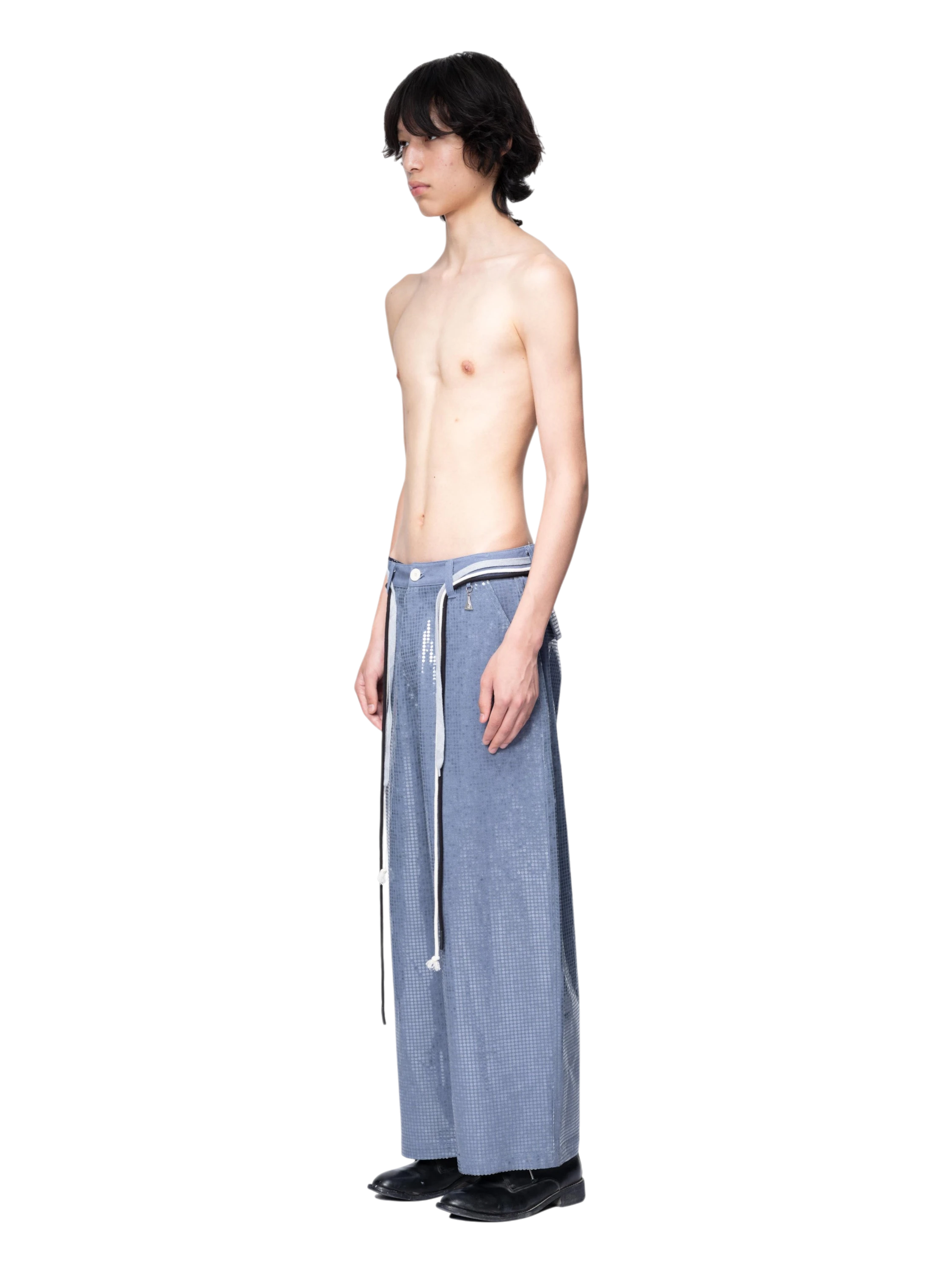 TBHNP Disciple sequin wide-leg work pants — men's streetwear pants