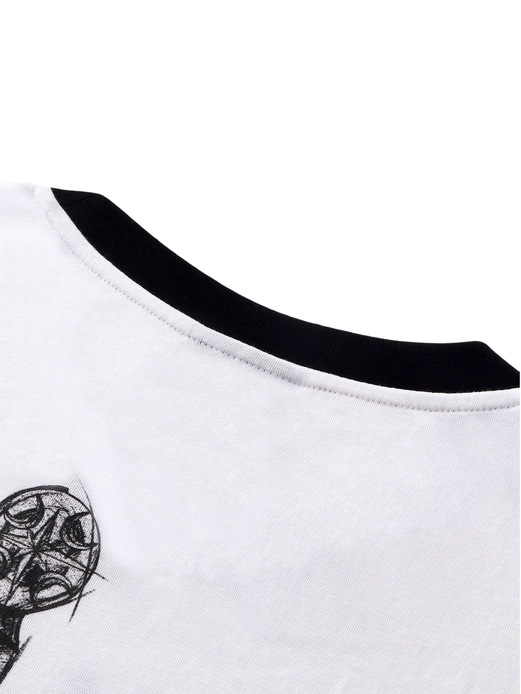 TBHNP Luminous Dawn sketch knight rhinestone ringer tee — men's streetwear graphic tee