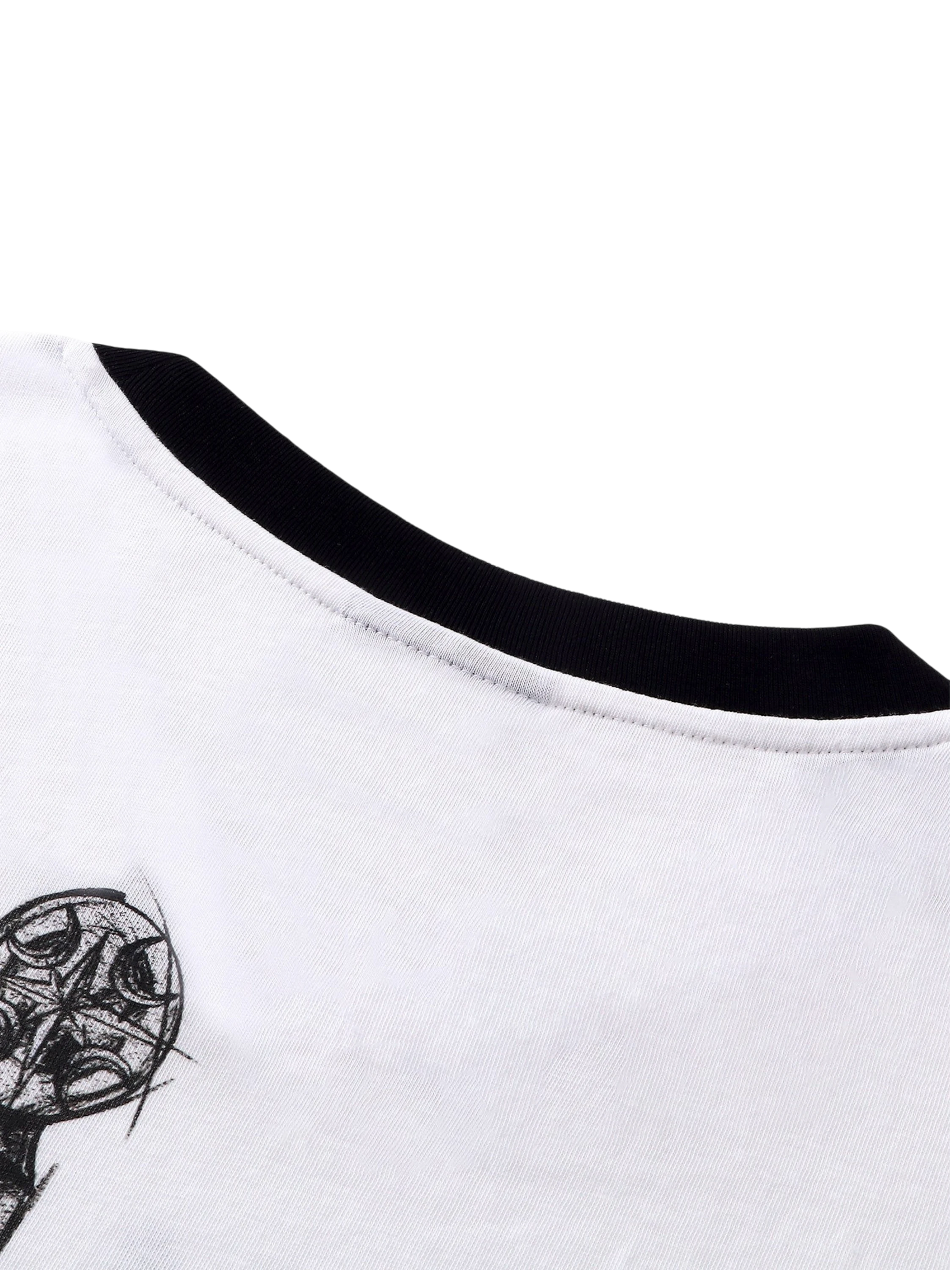 TBHNP Luminous Dawn sketch knight rhinestone ringer tee — men's streetwear graphic tee