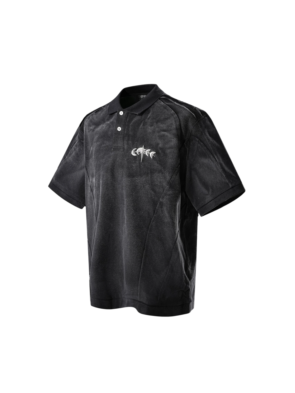 LUMINOUS DAWN STRUCTURED SEAM POLO SHIRT