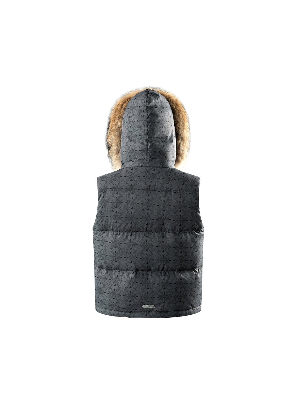 LUMINOUS DAWN BAT PATTERN DOWN VEST