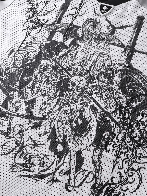 LUMINOUS DAWN SWORDSHIELD SPECTER PRINTED RUGBY L/S TEE