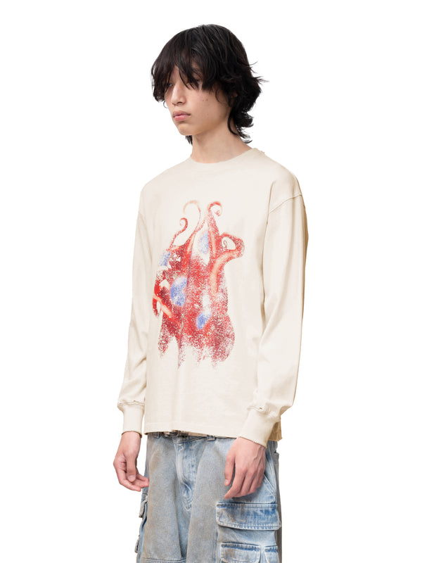 DISCIPLE TWO-TONE PRINTED L/S TEE