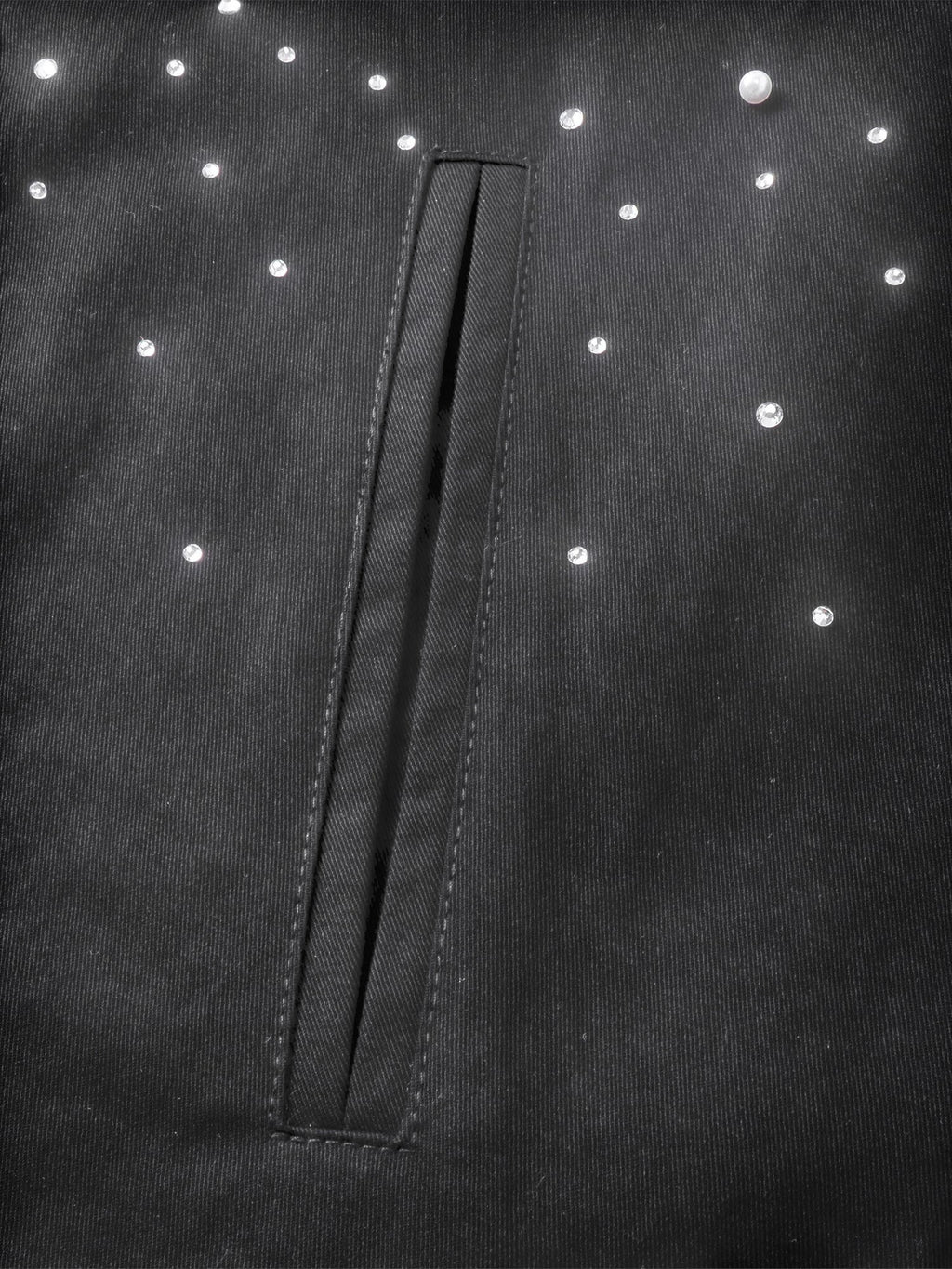 LUMINOUS DAWN PEARL RHINESTONE ZIP JACKET