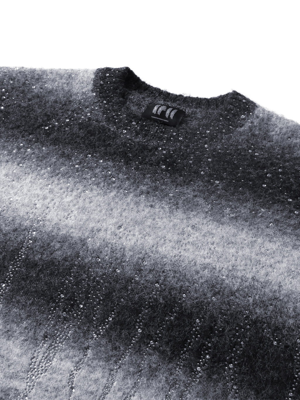 LUMINOUS DAWN RHINESTONE MOHAIR SWEATER