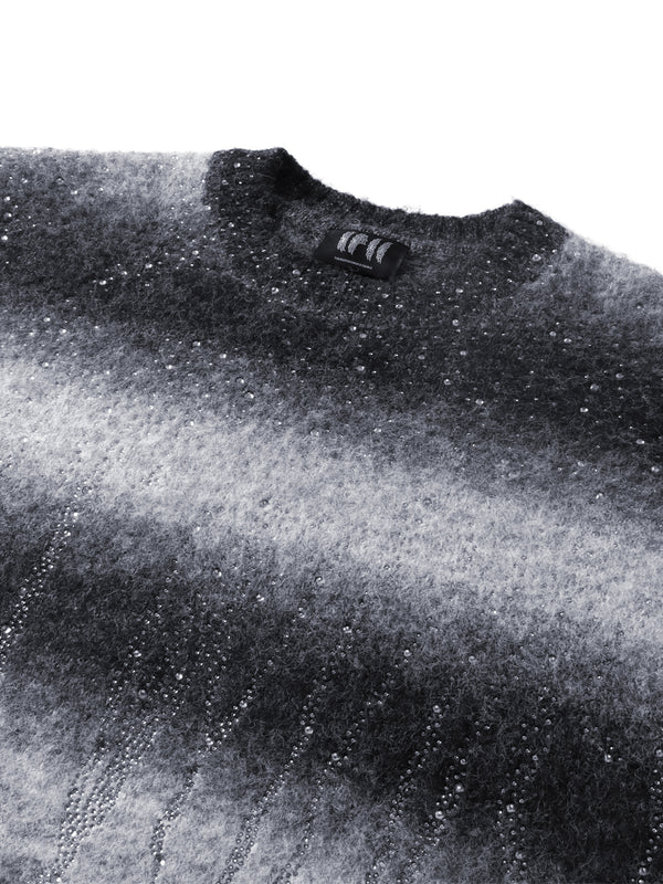 LUMINOUS DAWN RHINESTONE MOHAIR SWEATER