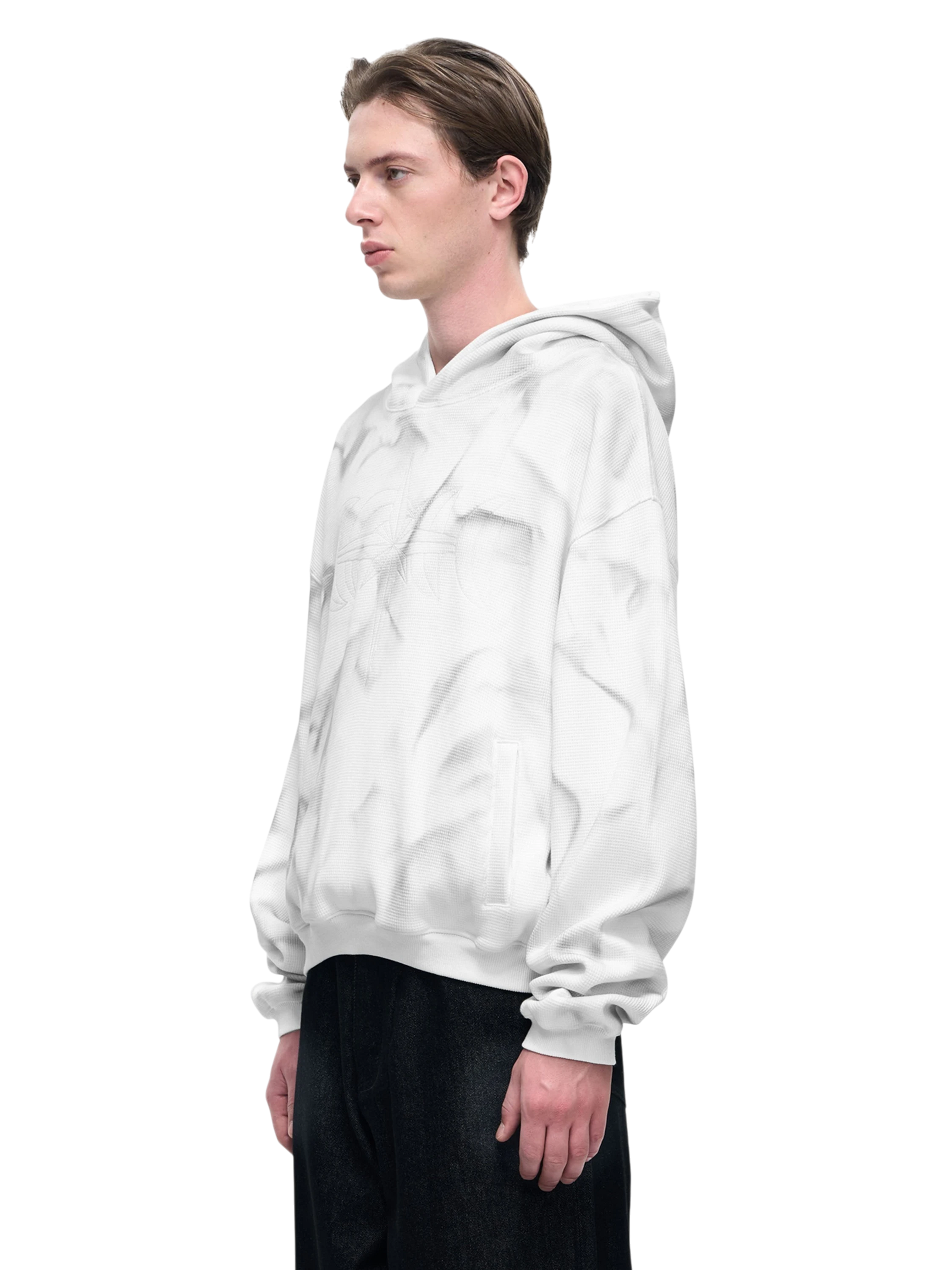 TBHNP Luminous Dawn tie-dye embroidered logo hoodie — men's streetwear hoodie