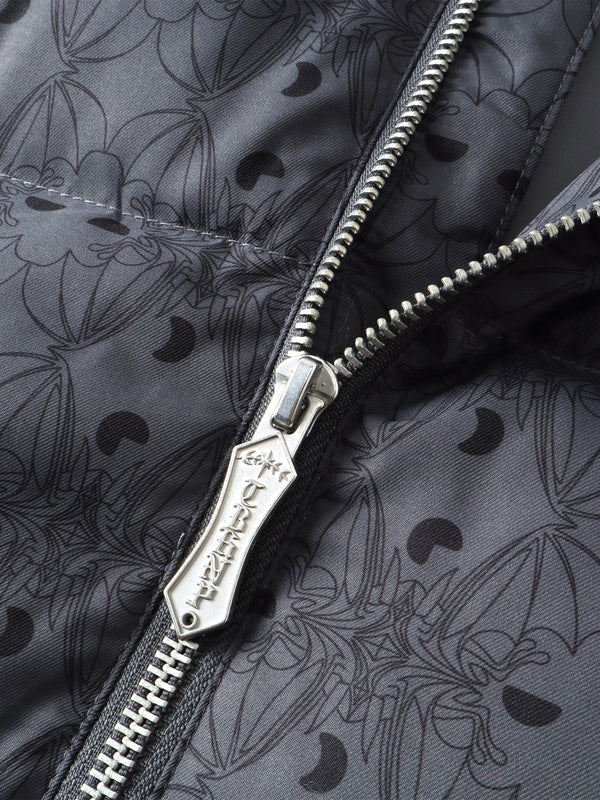 LUMINOUS DAWN BAT PATTERN DOWN VEST