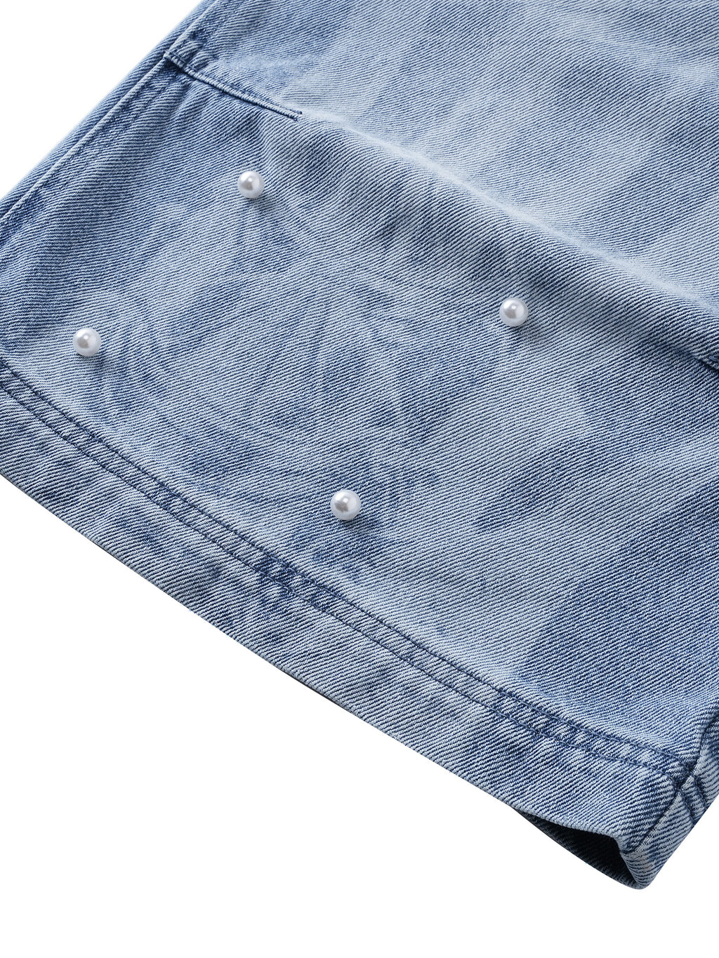  LUMINOUS DAWN KNIGHT PEARL ARMOR CROPPED JEANS