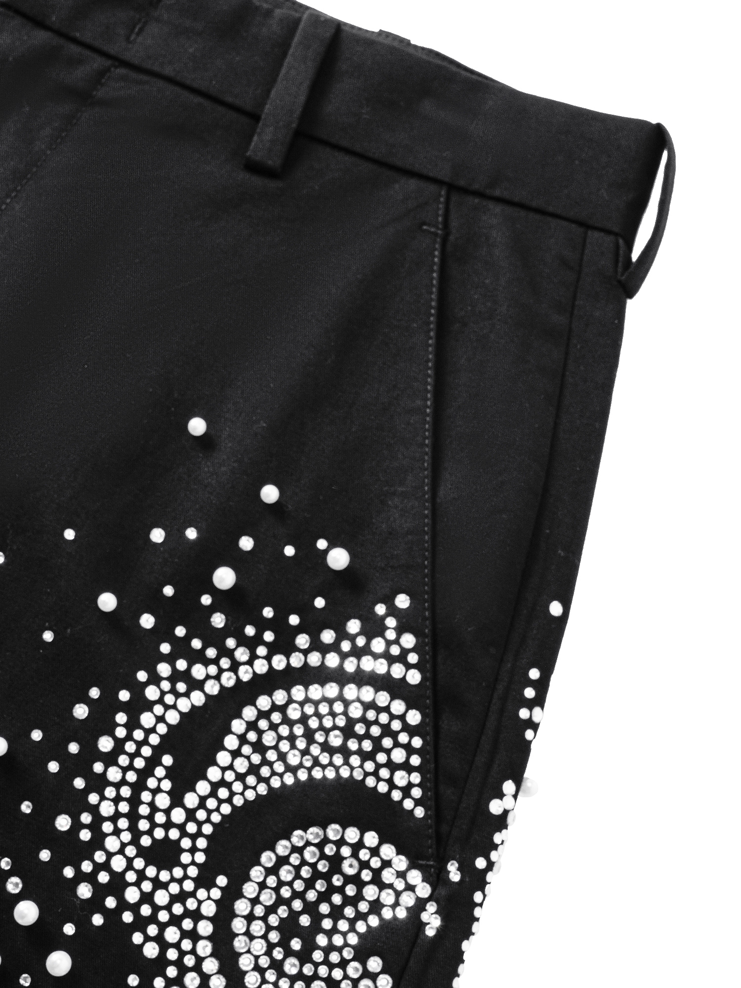 LUMINOUS DAWN PEARL RHINESTONE DRESS PANTS