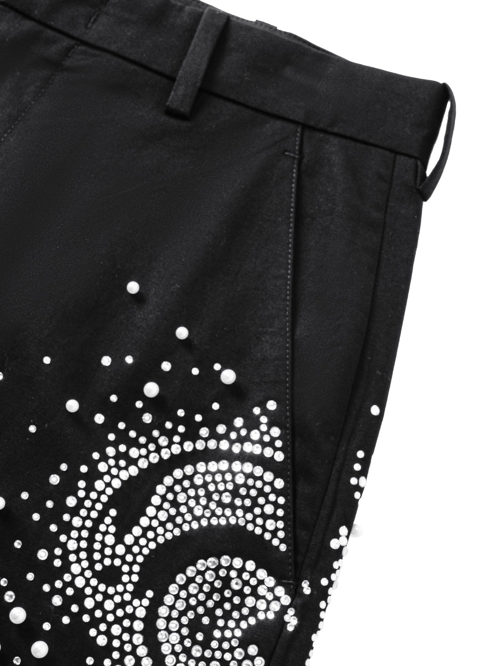 LUMINOUS DAWN PEARL RHINESTONE DRESS PANTS