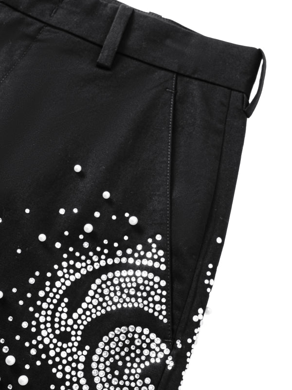 LUMINOUS DAWN PEARL RHINESTONE DRESS PANTS