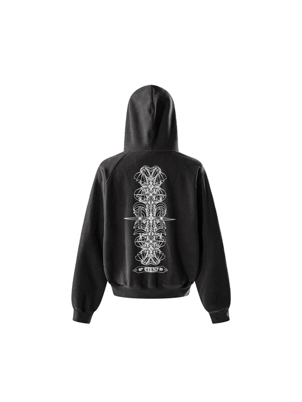 LUMINOUS DAWN FLOCKED HOODIE